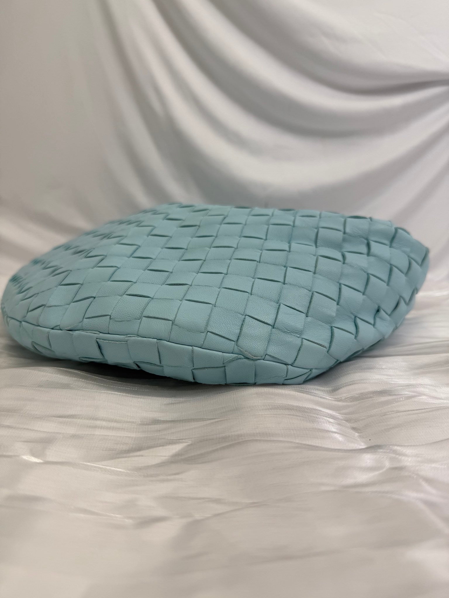 Bottega Veneta Light Blue Intrecciato Teen Jodie Bag