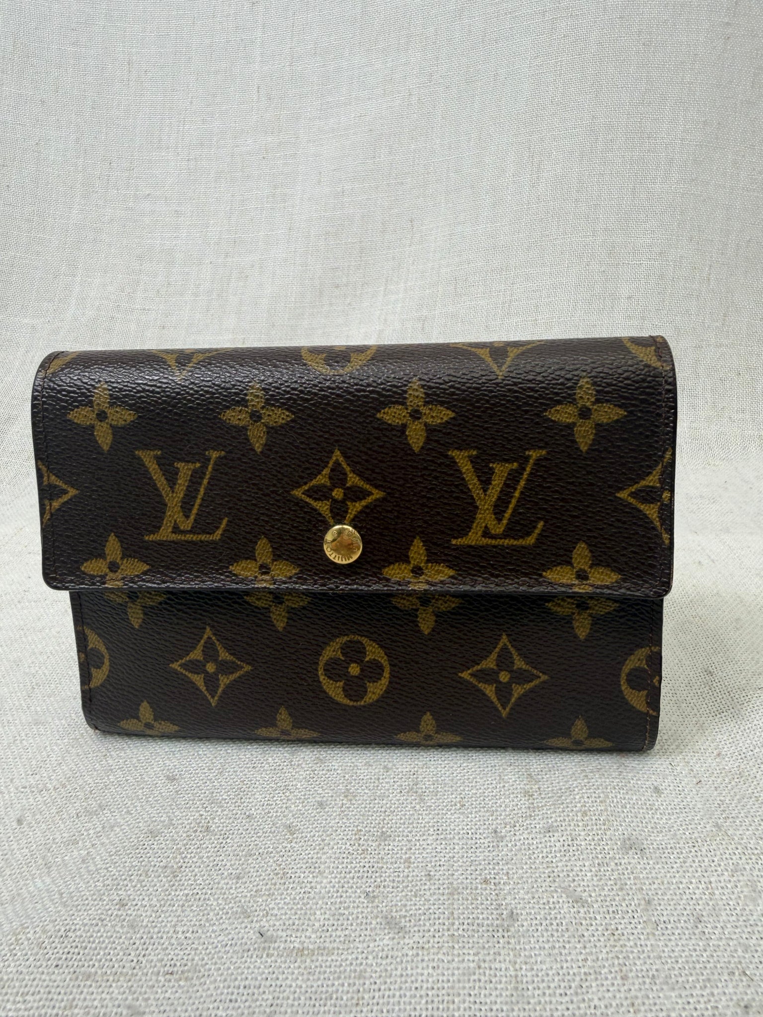 Louis Vuitton Monogram Porte Tresor Etui Papiers Wallet 