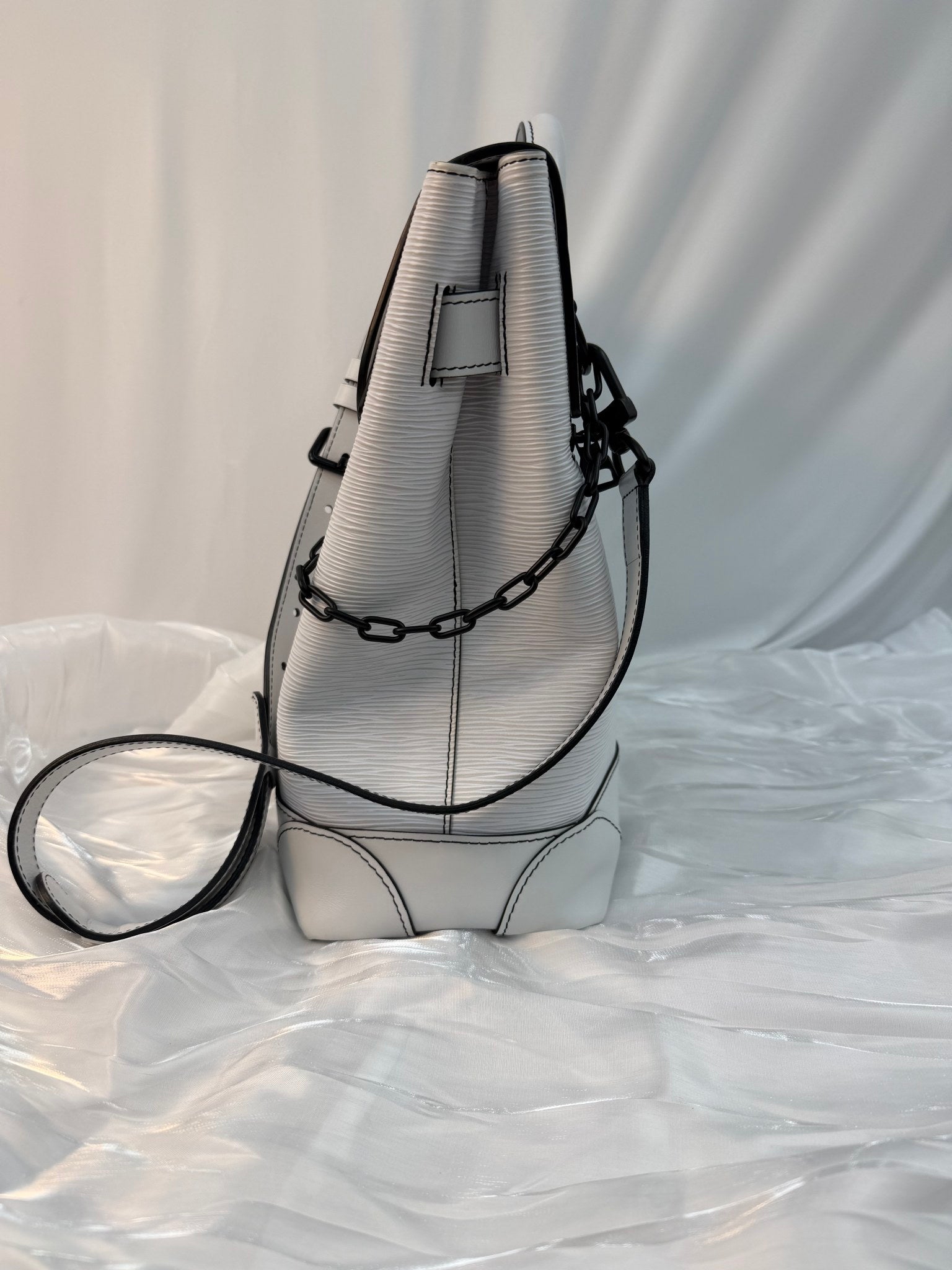 Louis Vuitton White Epi Leather Steamer Backpack PM