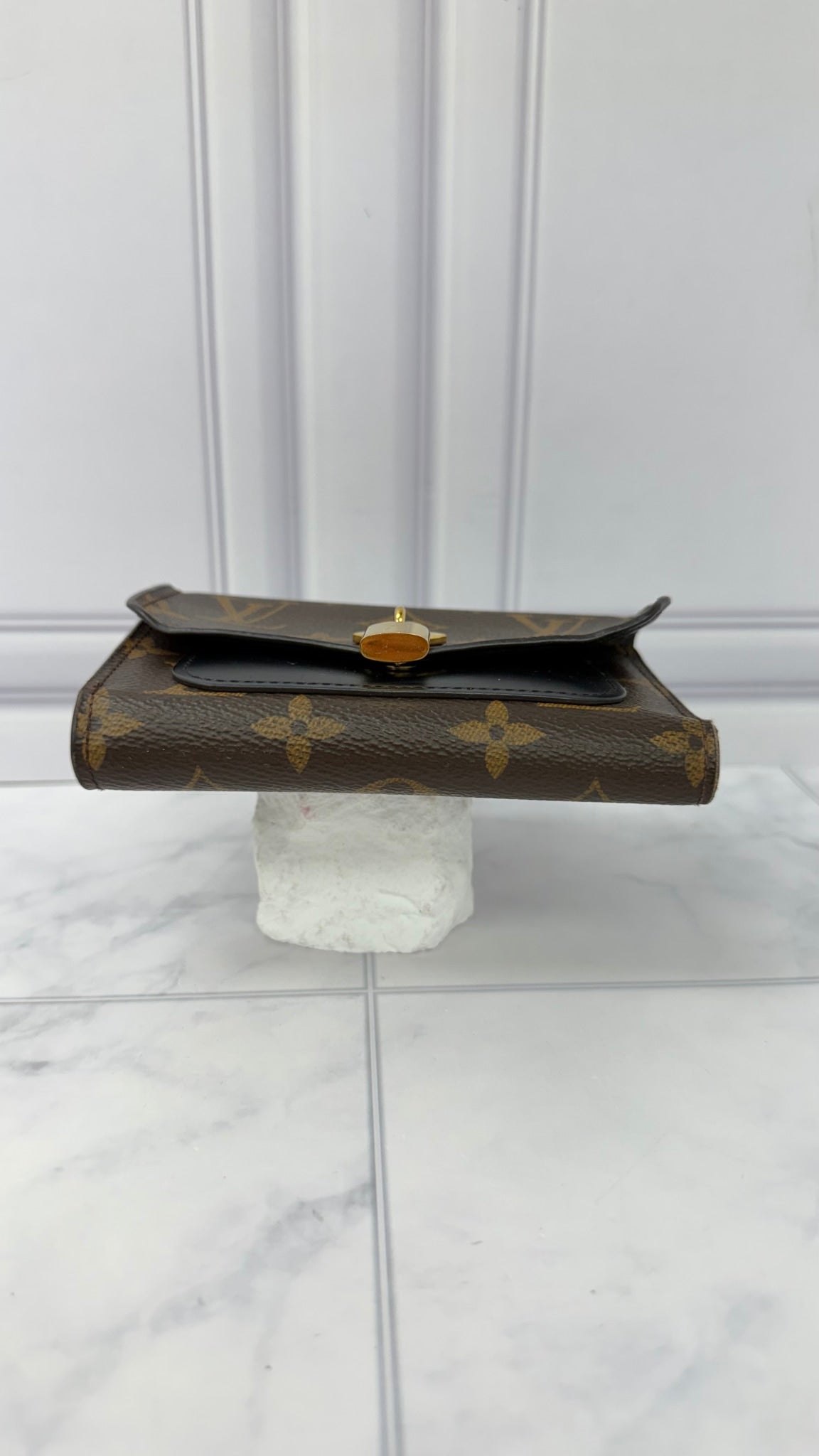 Louis Vuitton Monogram Flower Lock Compact Wallet