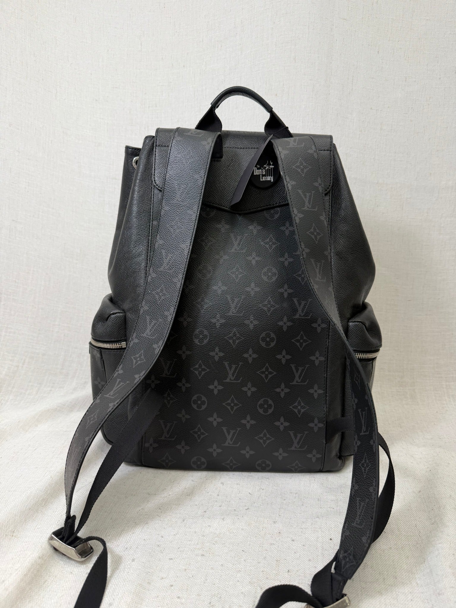 Louis Vuitton Black Taiga Leather Taigarama Backpack
