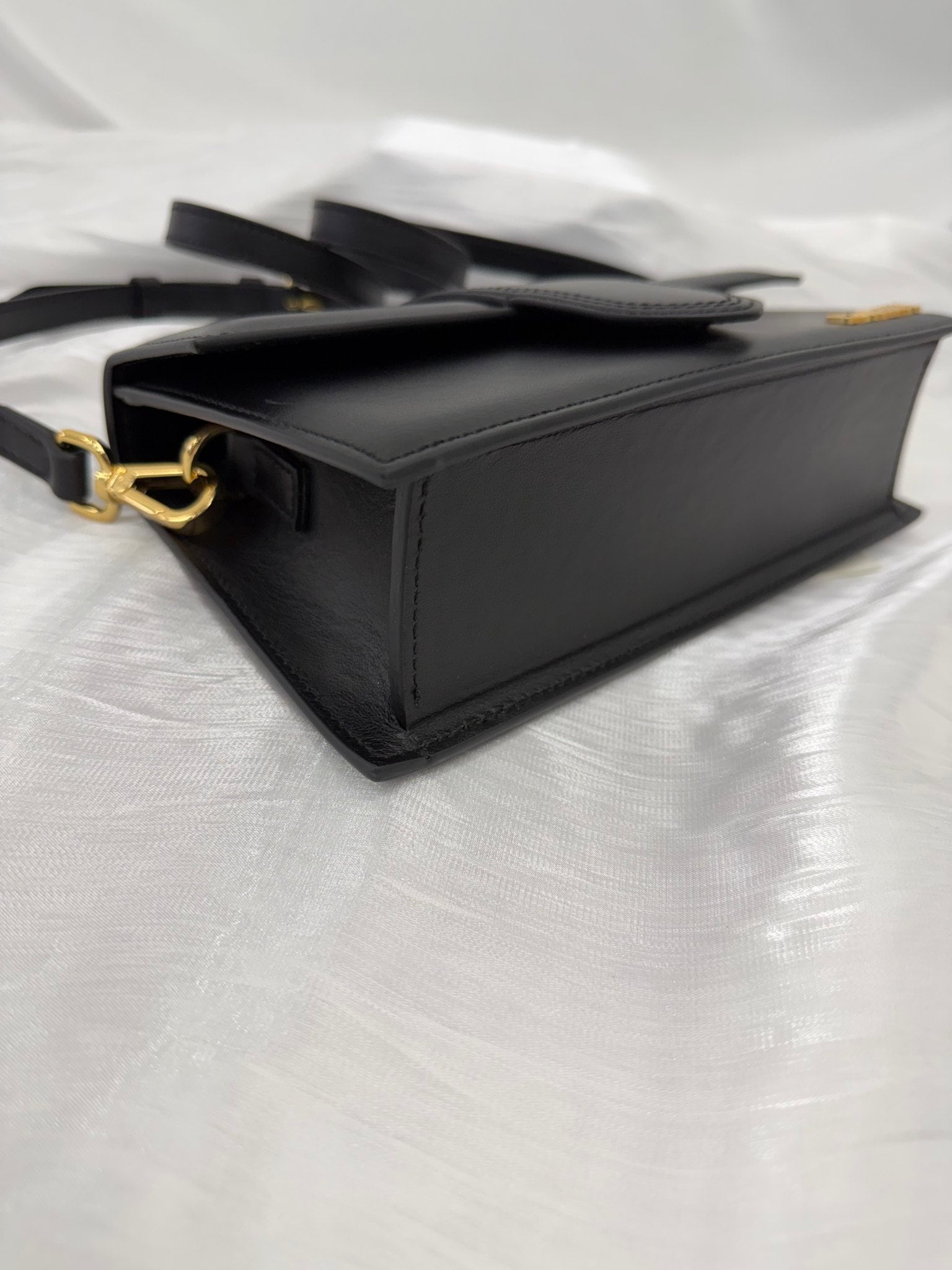 BRAND NEW- Jacquemus Black Leather Le Grand Bambino 2way Bag