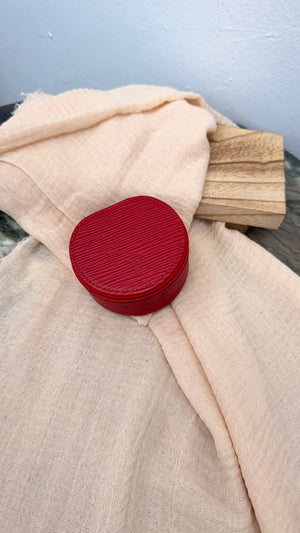 LIKE NEW - Louis Vuitton Red Epi Leather Jewelry Case