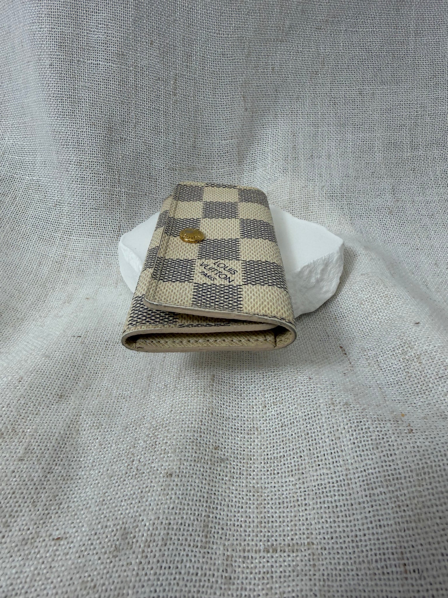 Louis Vuitton Damier Azure 4 Key Ring Case