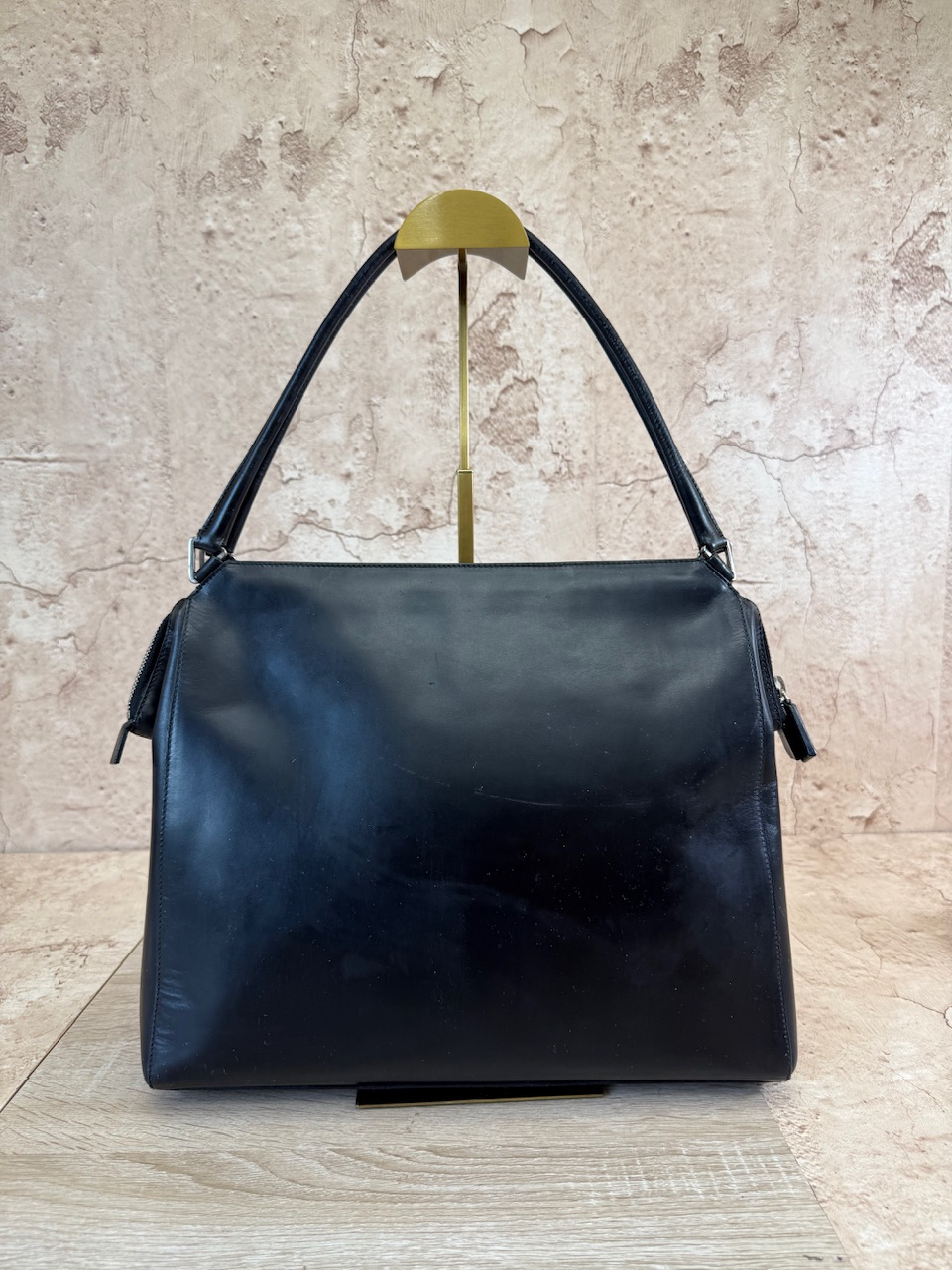 Prada Black Leather Shoulder Bag