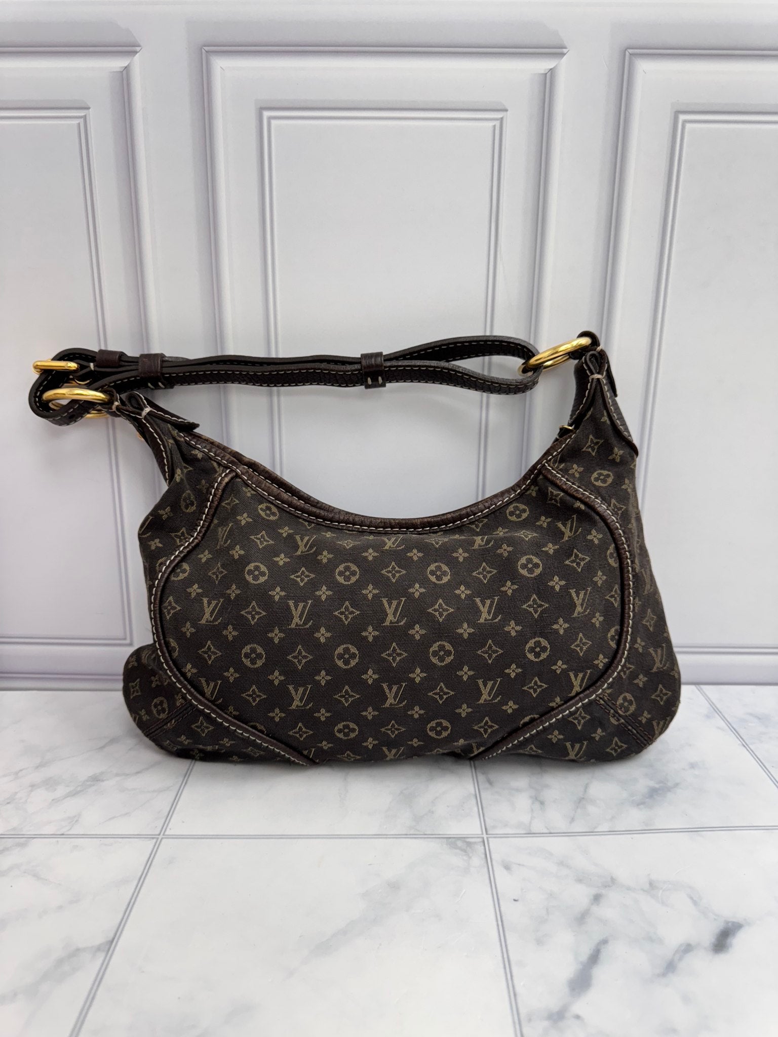 Louis Vuitton Monogram Mini Lin Canvas Manon PM Shoulder Bag