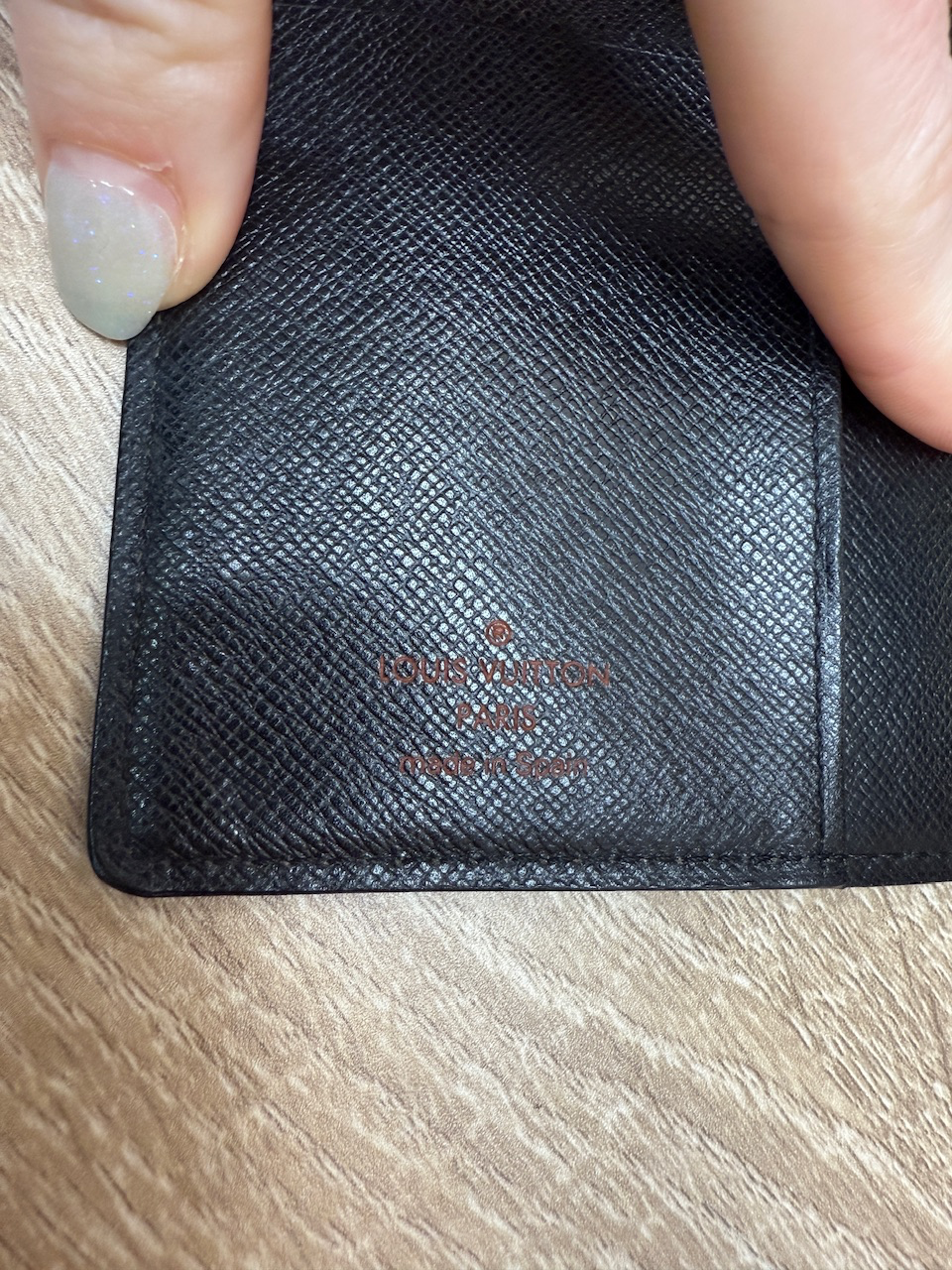 Louis Vuitton Black Epi Passport Agenda PM