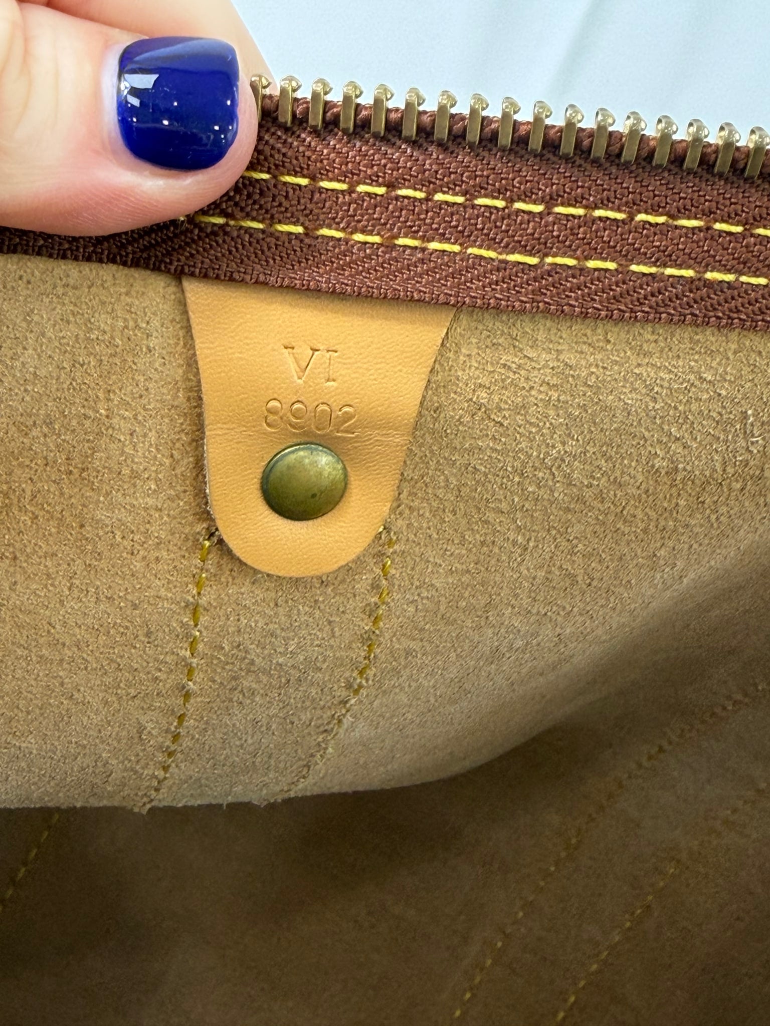 Louis Vuitton Tan Epi Leather Keepall 45