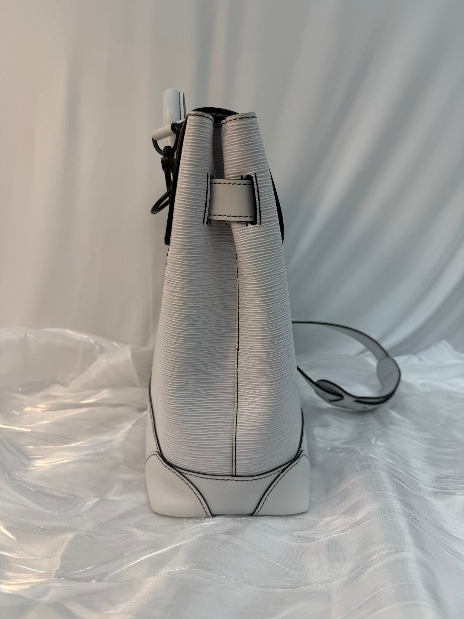 Louis Vuitton White Epi Leather Steamer Backpack PM