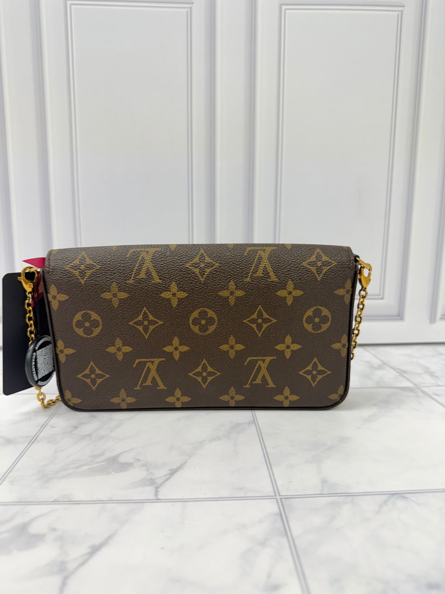 Louis Vuitton Monogram Love Lock Pochette Felicie Crossbody Bag 