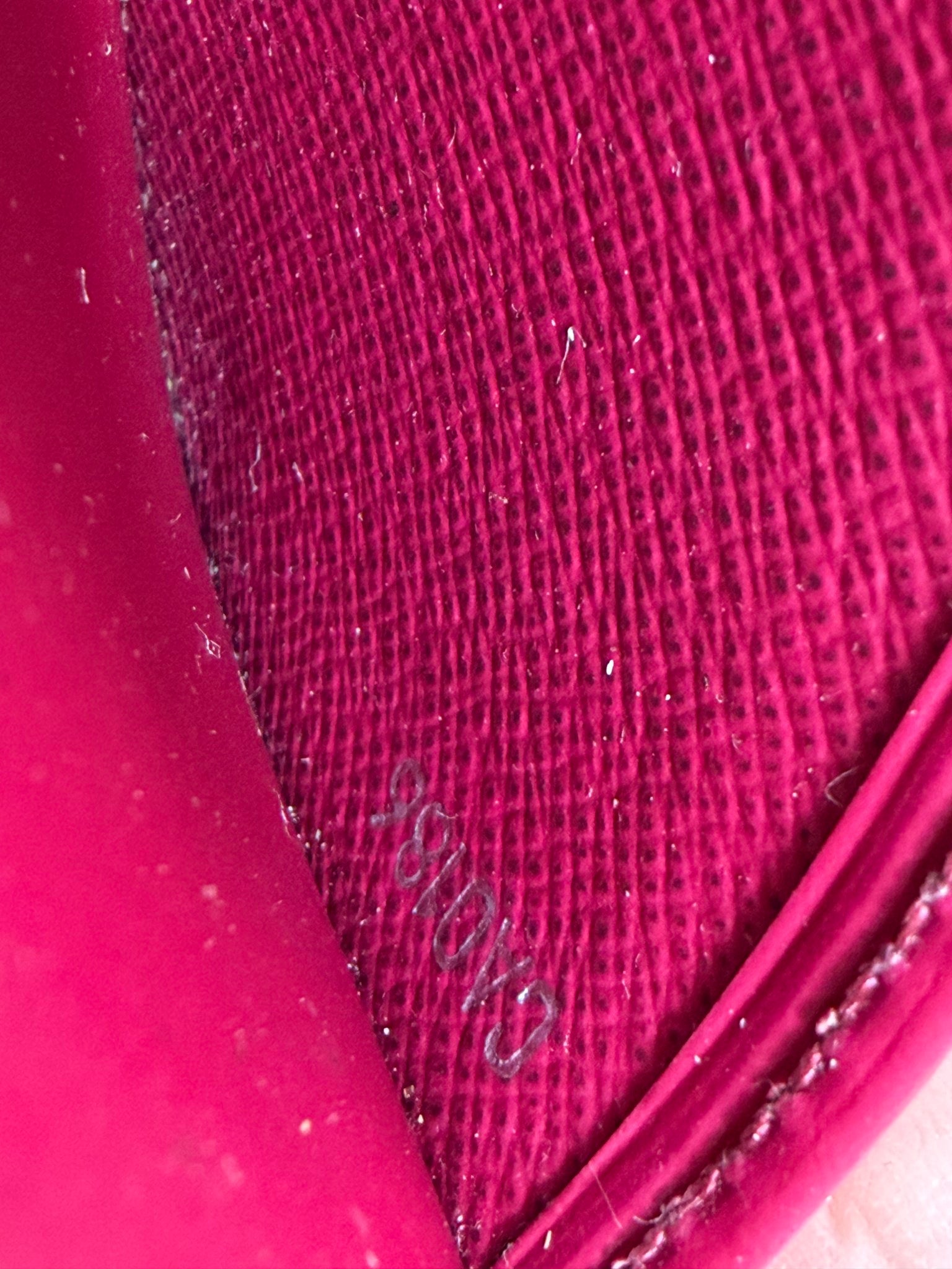 Louis Vuitton Dark Fuchsia  Epi Card Case