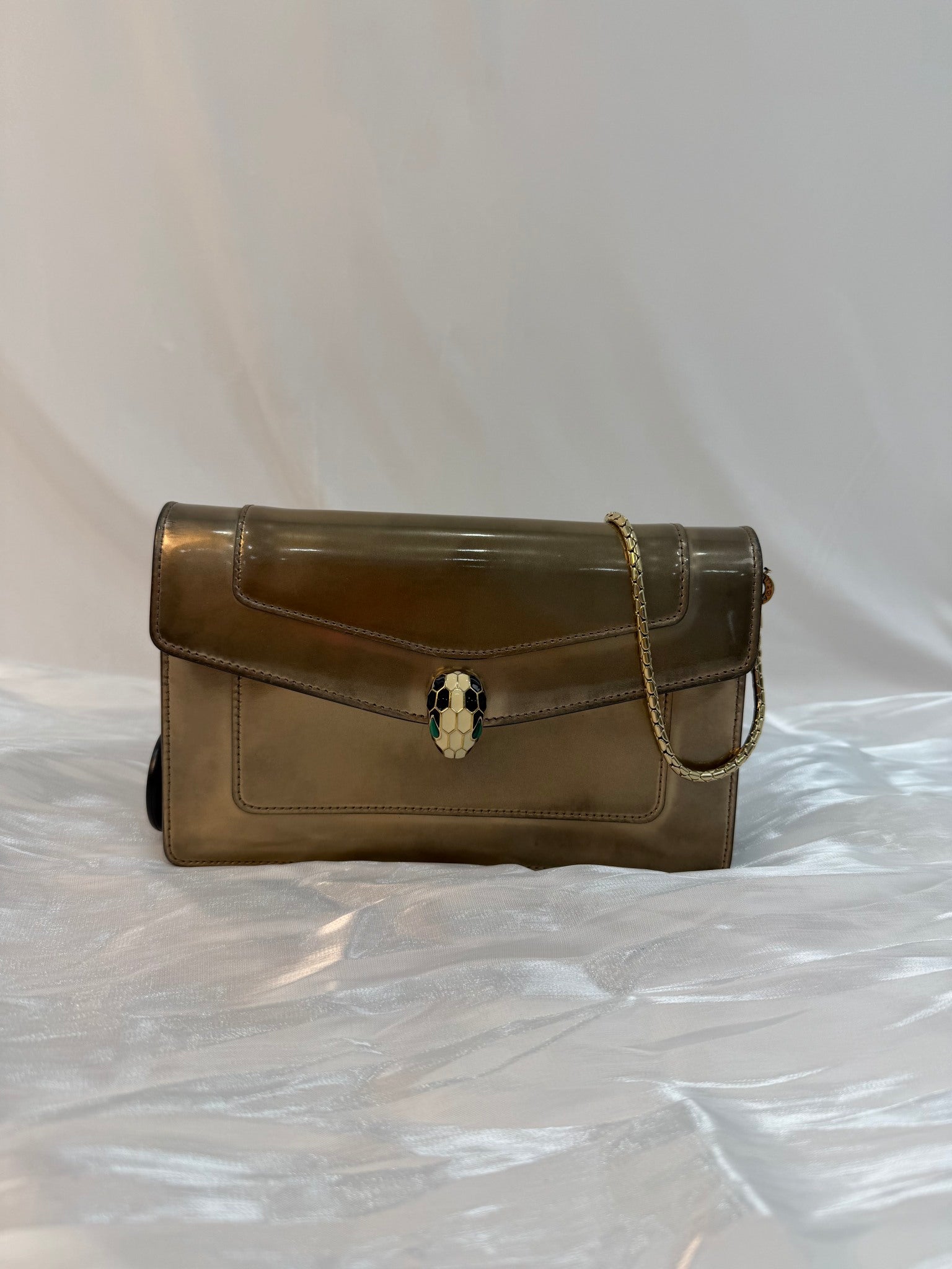 Bvlgari Bronze Serpenti Forever Chain Pochette