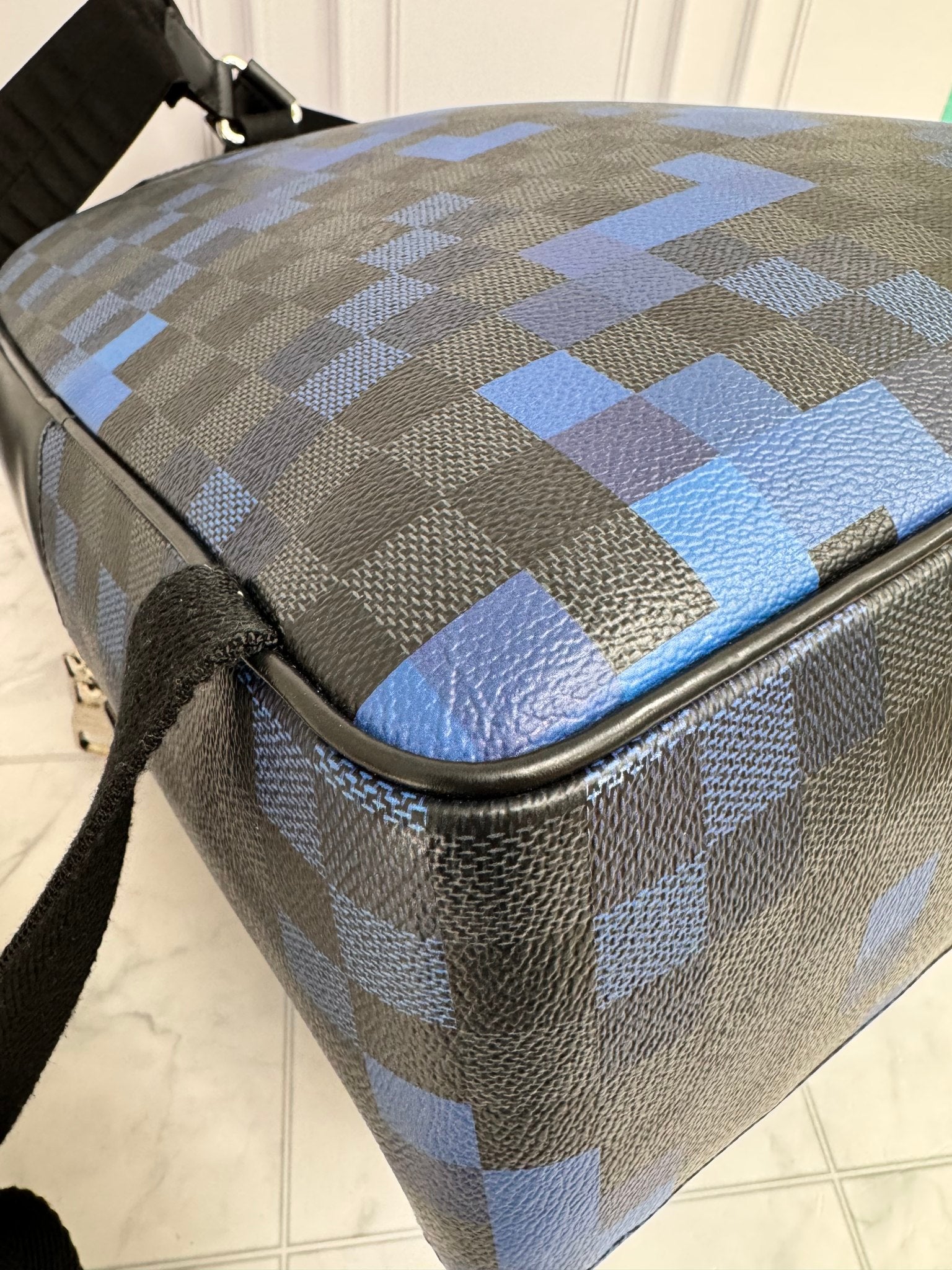 Louis Vuitton Damier Graphite Blue Pixel Josh Backpack
