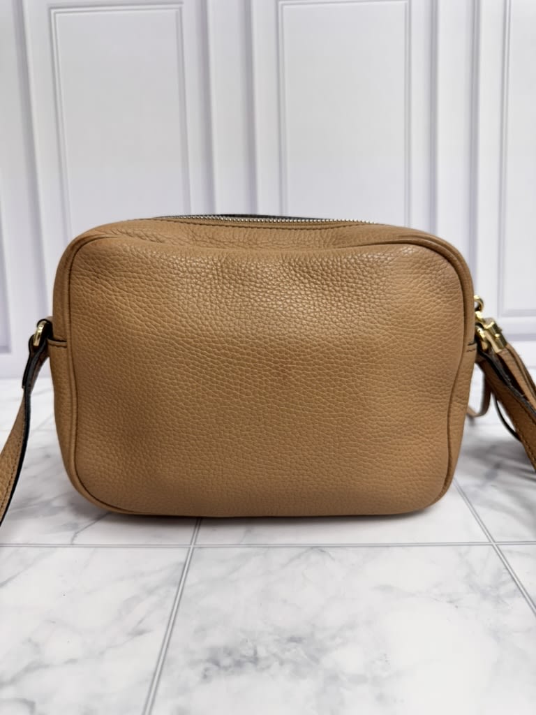 Gucci Tan Grained Leather Soho Disco Small Crossbody Bag 