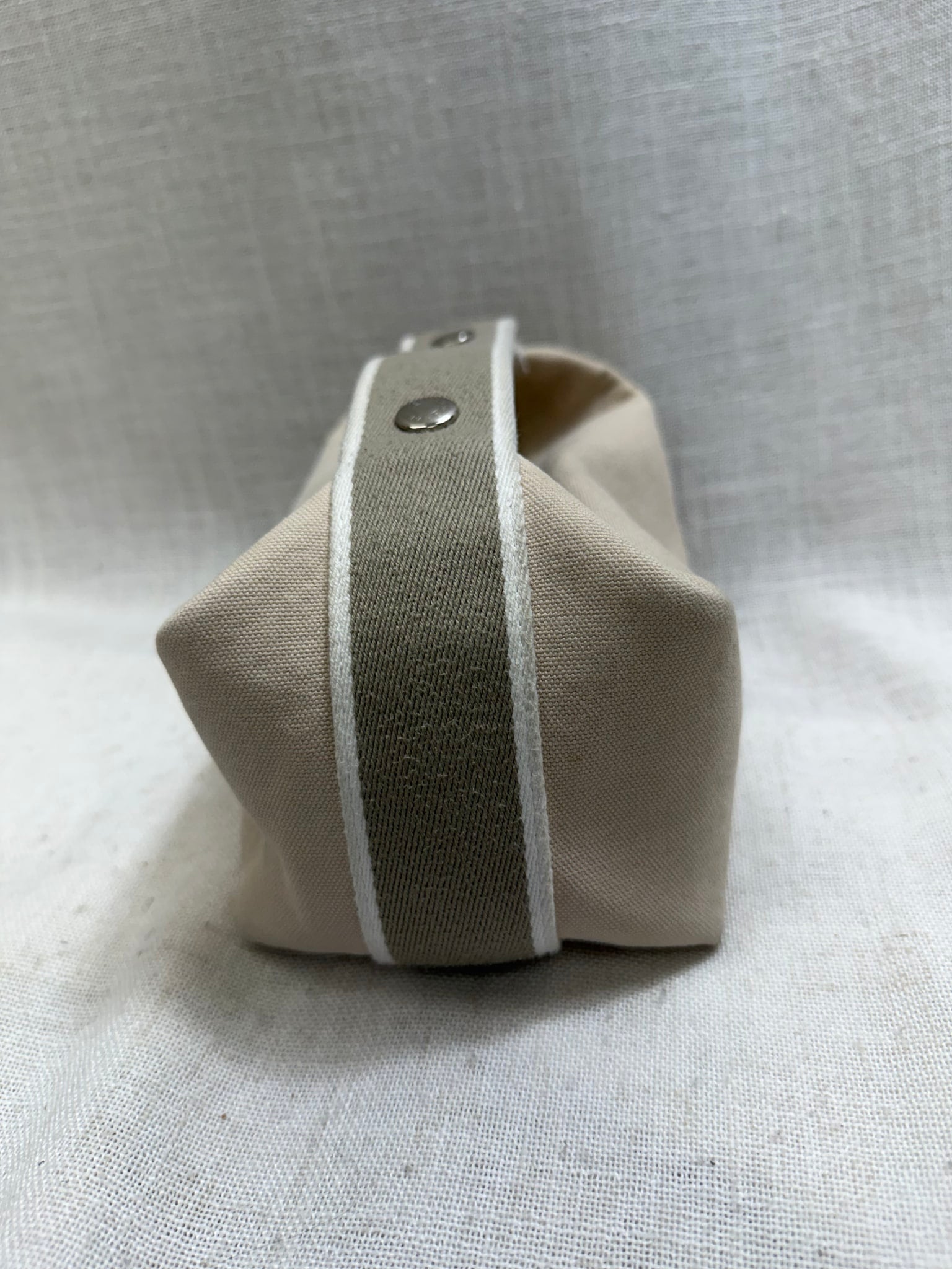 Hermes Cream Canvas Bride-A-Brac PM Case 