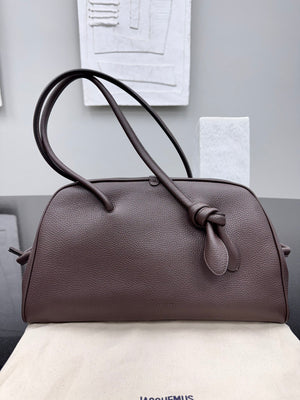 BRAND NEW - Jacquemus Brown Grained Leather Le Turismo Shoulder Bag