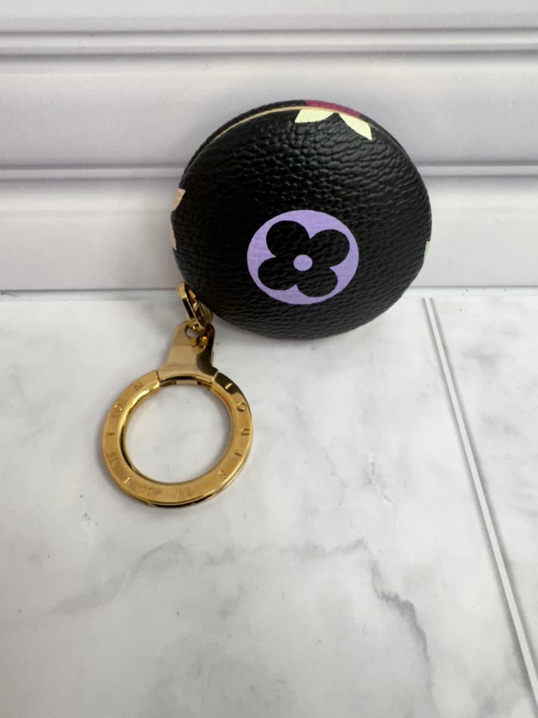 Louis Vuitton Black Multicolor Monogram Leather Astropill Bag Charm