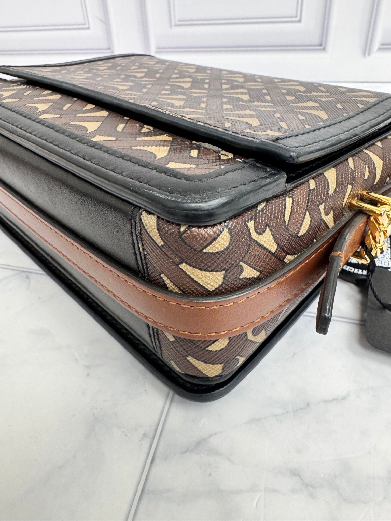Burberry Brown TB Monogram Crossbody Bag
