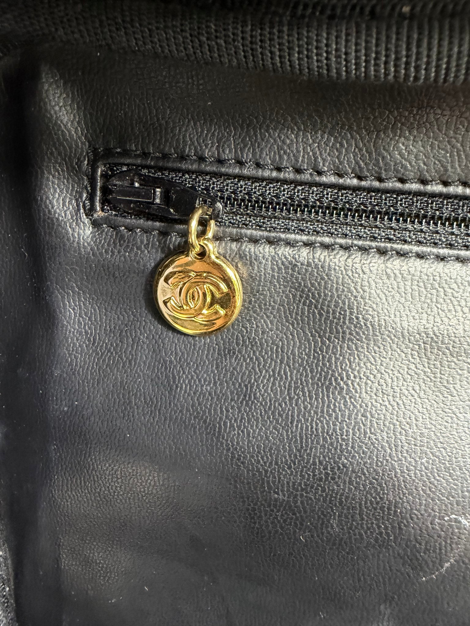 Chanel Black Caviar Large Vanity Case