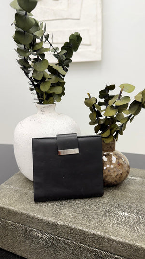 Gucci Black Soft Leather Compact Wallet