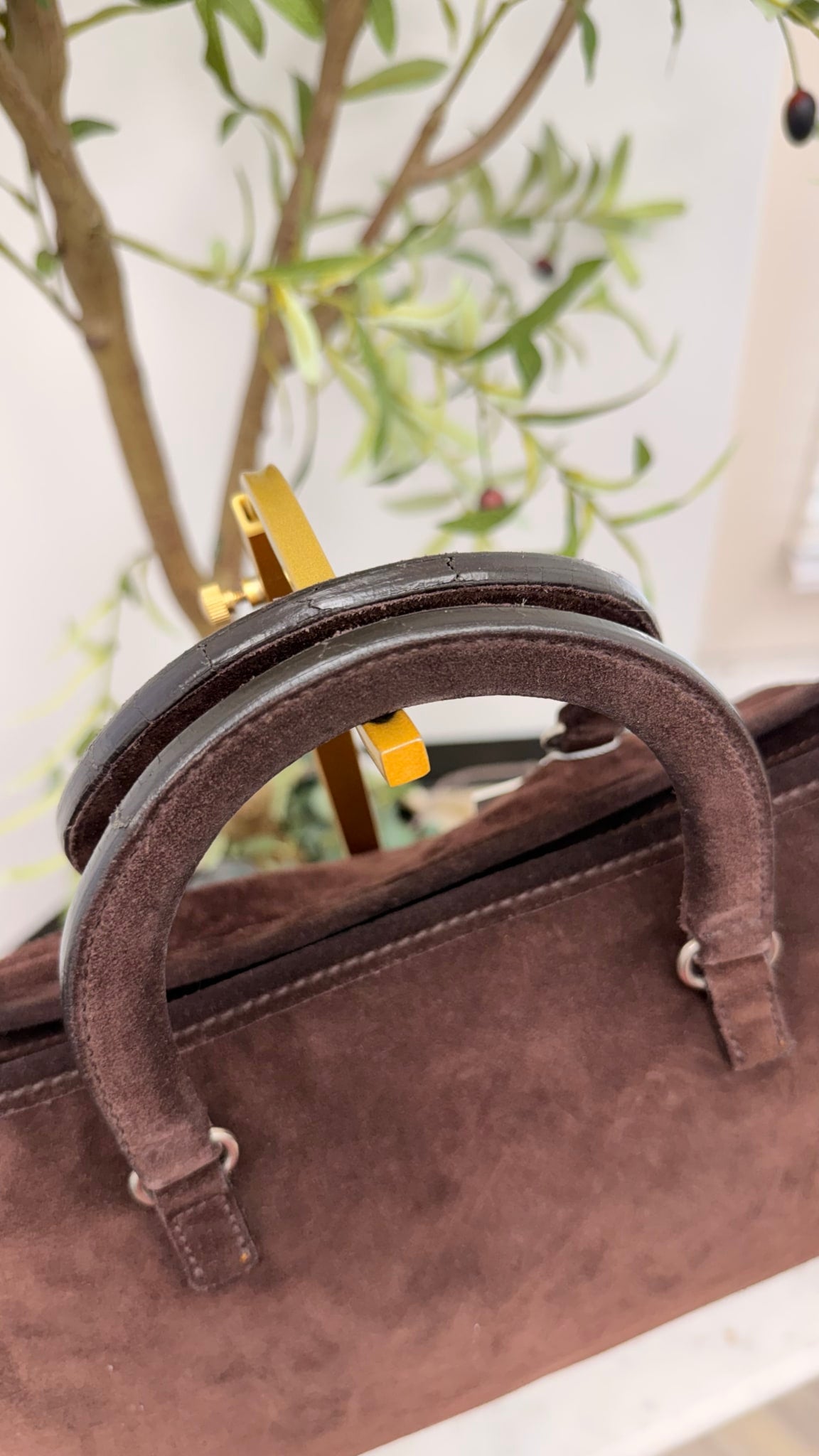Prada Brown Suede Bag