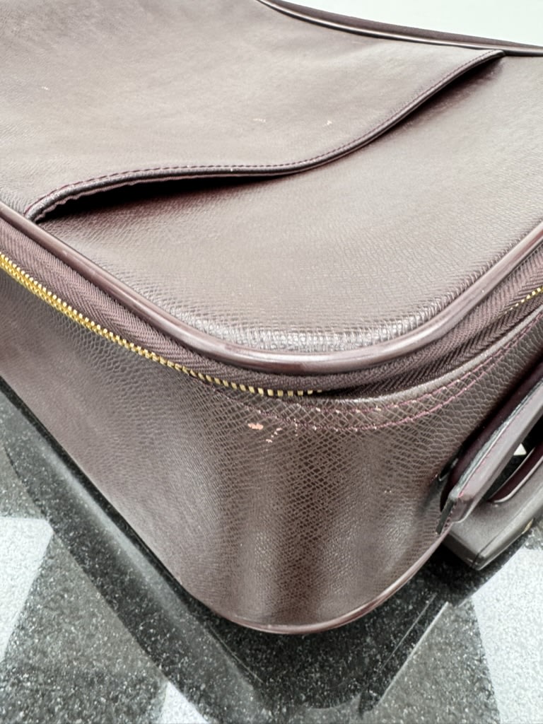 Louis Vuitton Deep Burgundy Taiga Pegase Rolling Suitcase 45