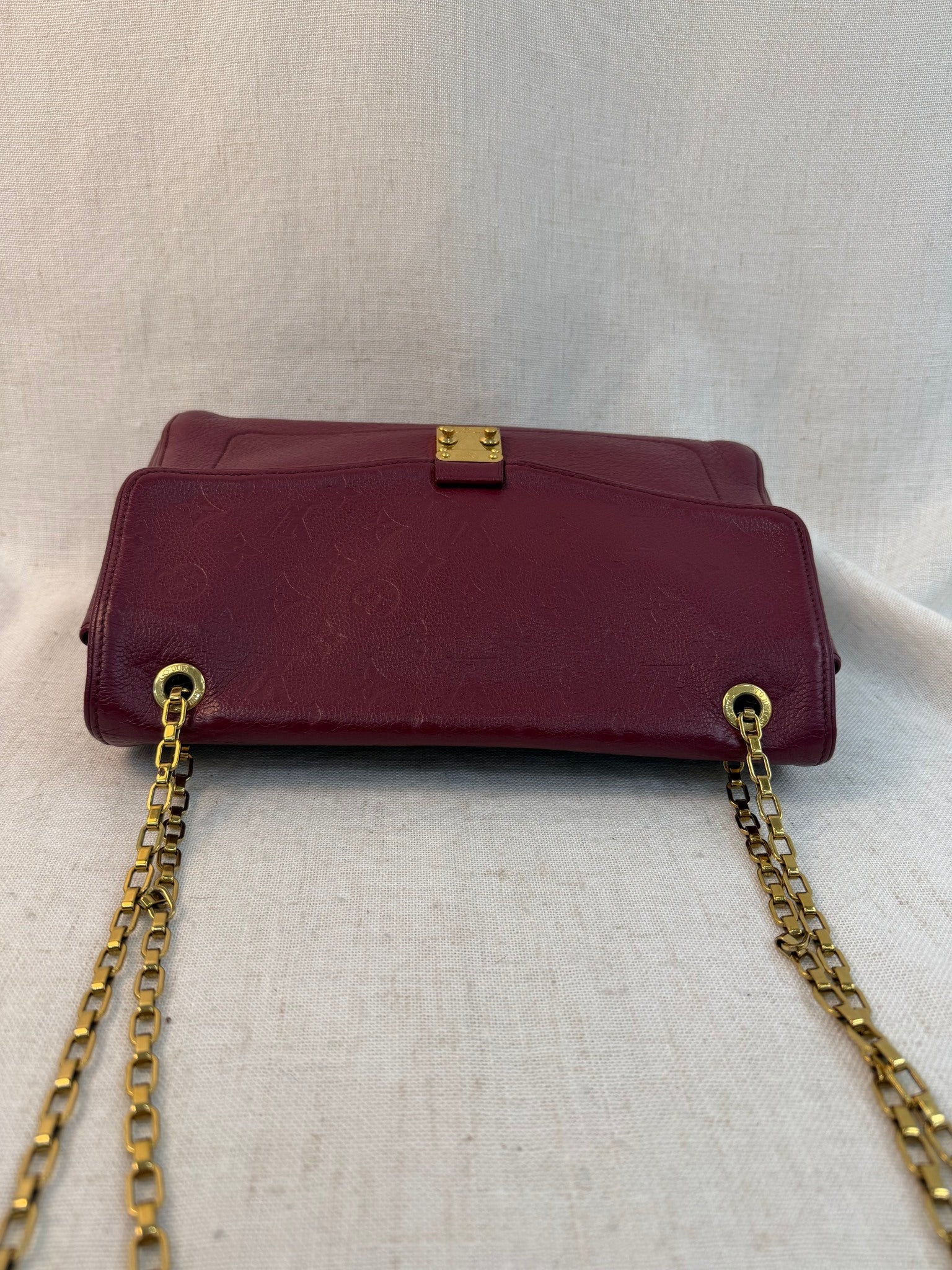 Louis Vuitton Raspberry Empreinte Saint Germain PM Shoulder Bag