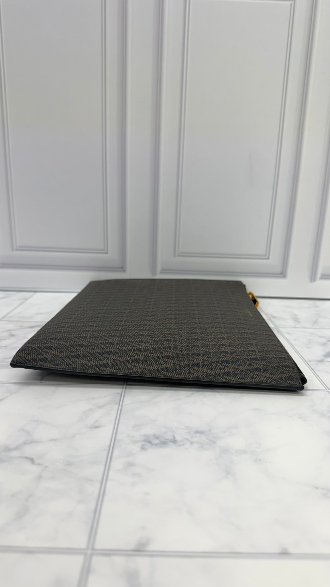 BRAND NEW - Saint Laurent YSL Black Canvas Clutch Pouch 
