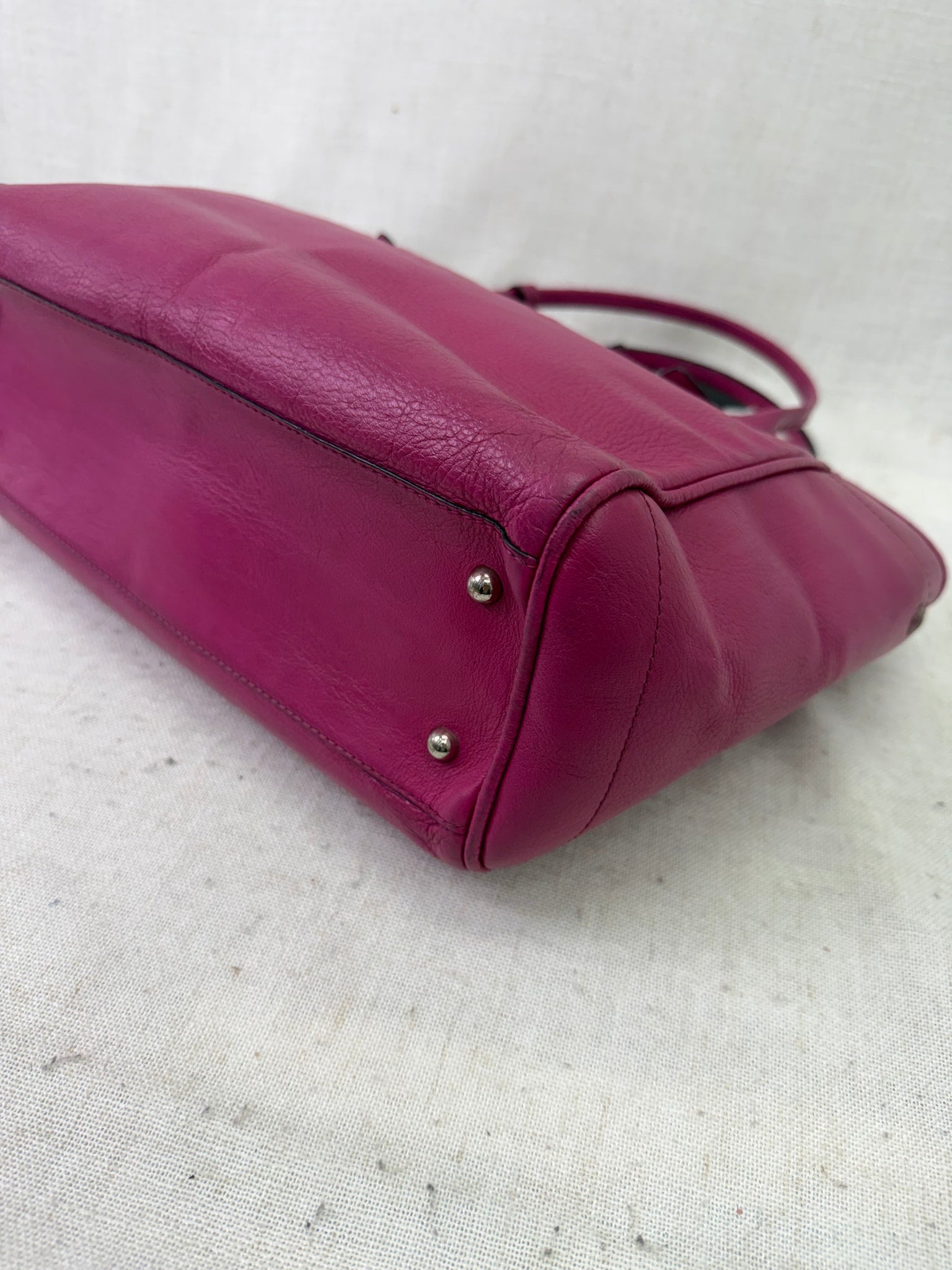Loewe Fuchsia Leather Heritage Tote