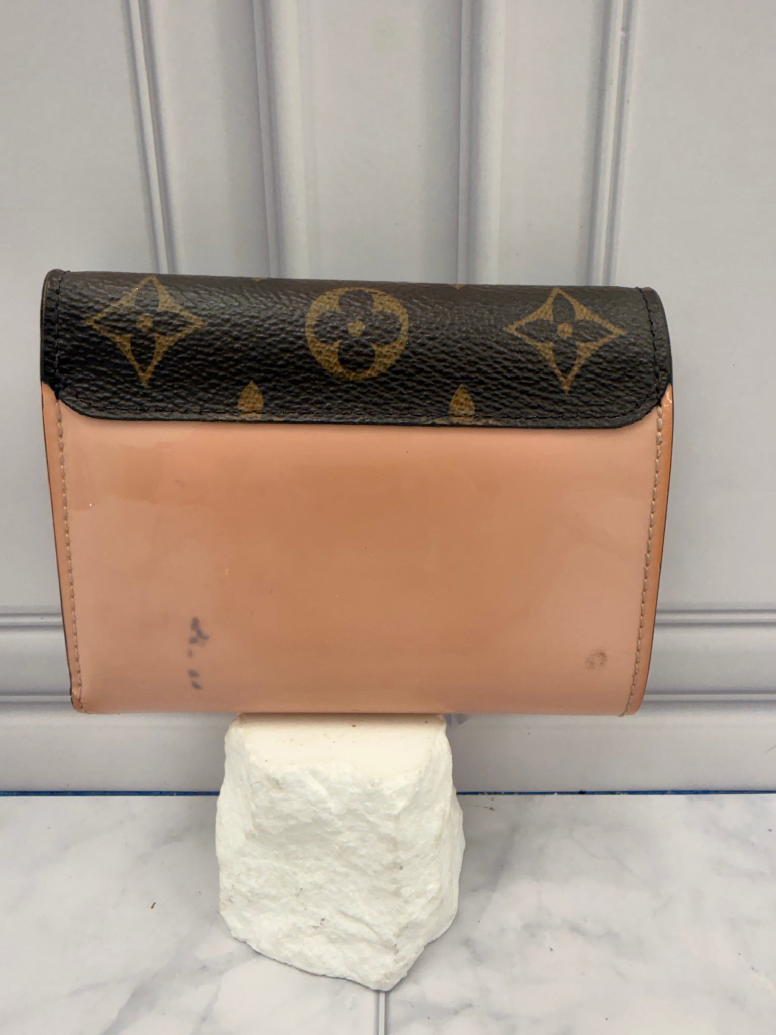 Louis Vuitton Pink Monogram Vernis Cherrywood Compact Wallet