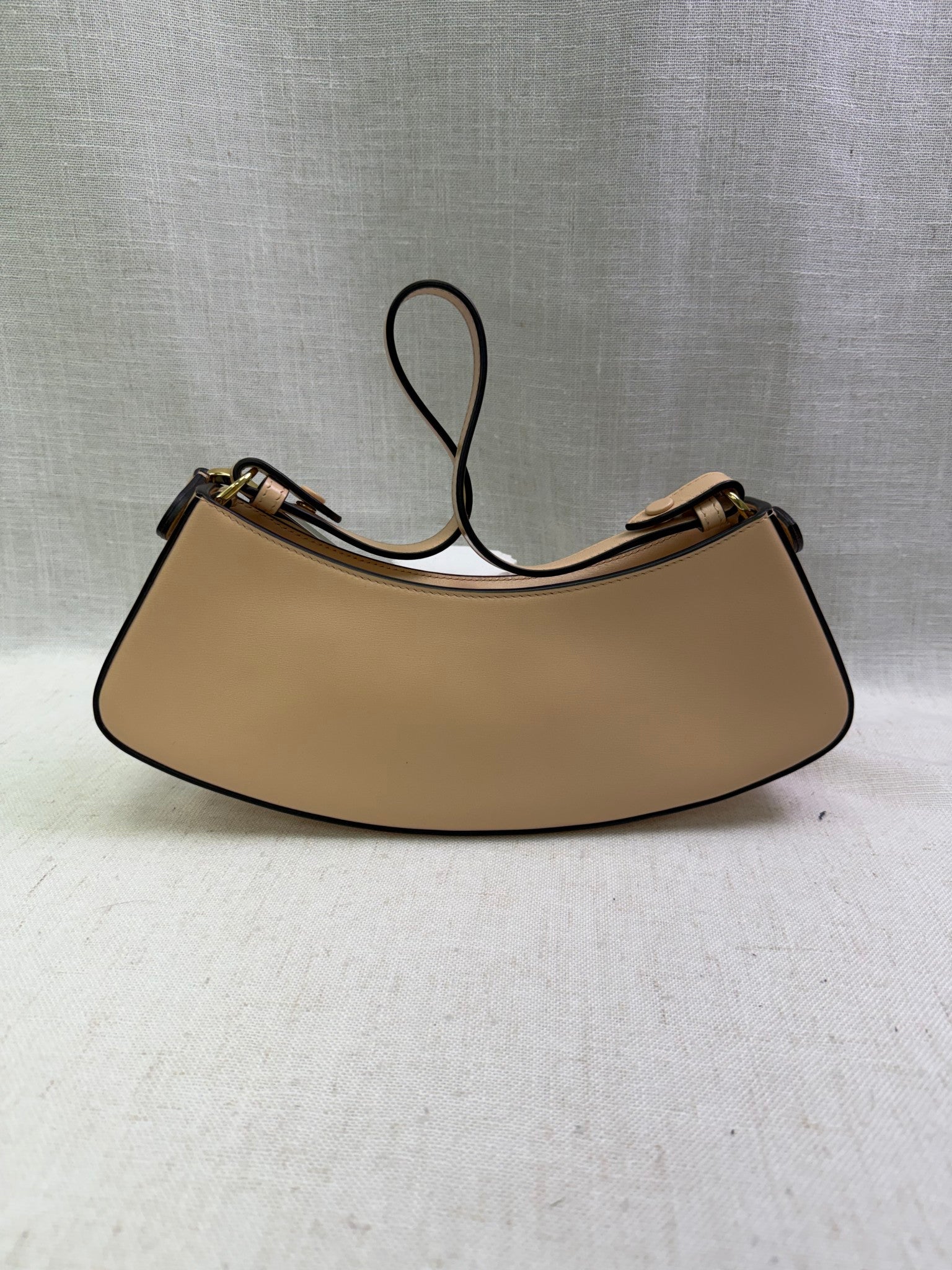 Fendi Peach Leather O'Lock Swing Bag