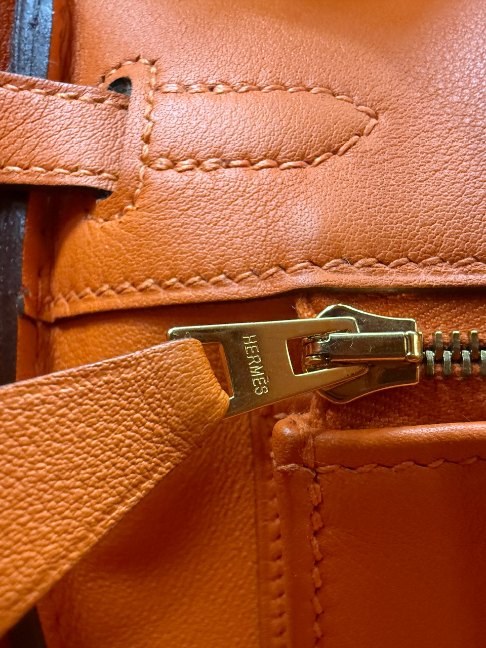 Hermes Orange Swift Leather Birkin 25