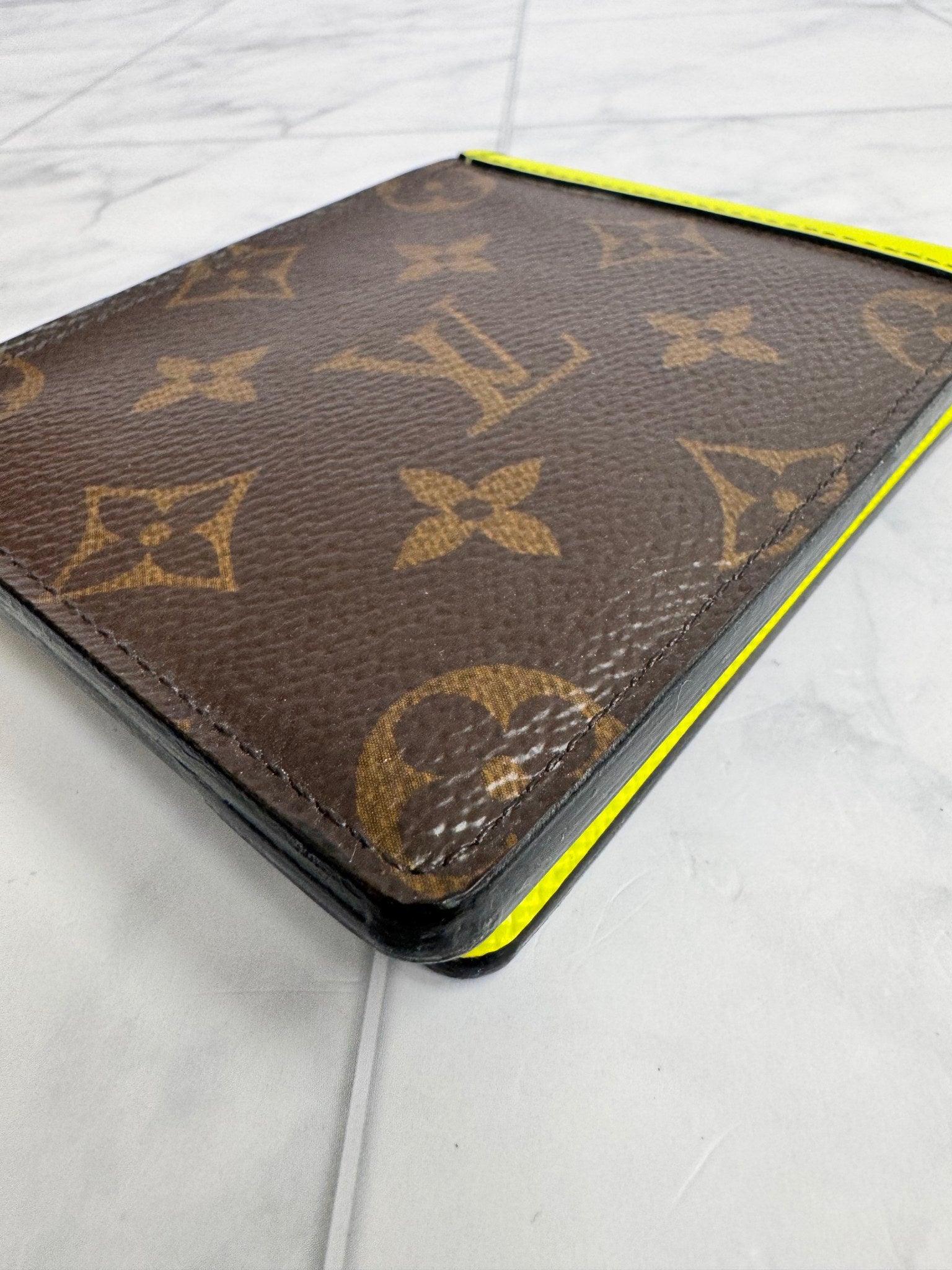 Louis Vuitton Monogram And Yellow Multiple Compact Wallet