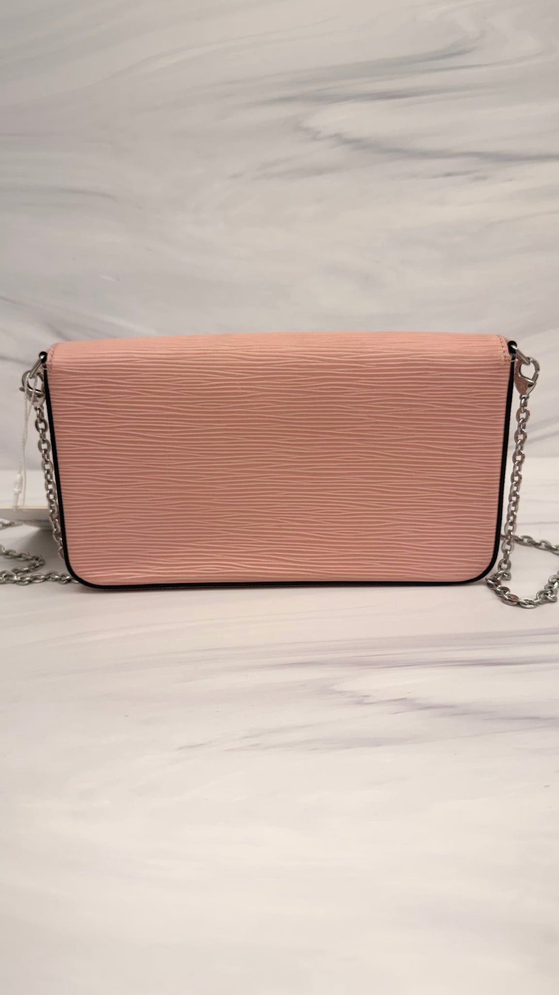 Louis Vuitton Pink Epi Leather Pochette Felicie Chain Crossbody Bag 