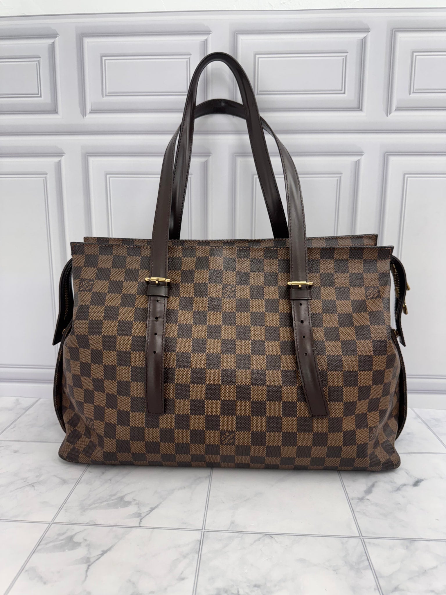 Louis Vuitton Damier Ebene Chelsea Tote Bag