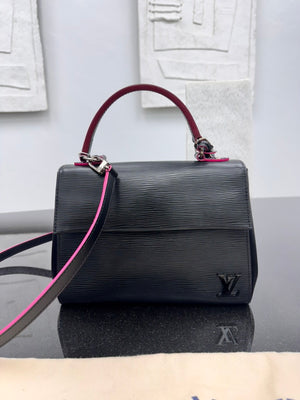 LIKE NEW - Louis Vuitton Black Epi Cluny Bag BB