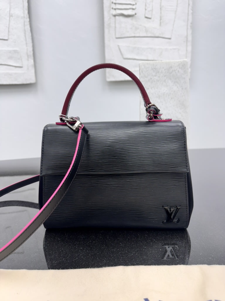 LIKE NEW - Louis Vuitton Black Epi Cluny Bag BB