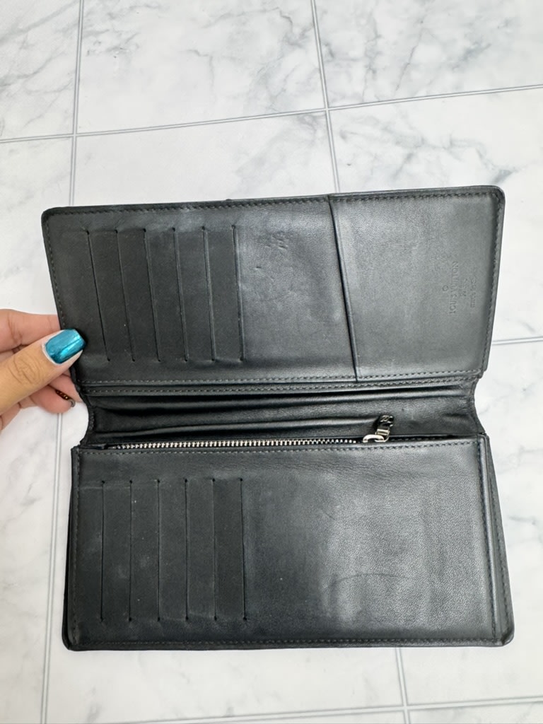 Louis Vuitton Damier Cobalt Brazza Long Wallet