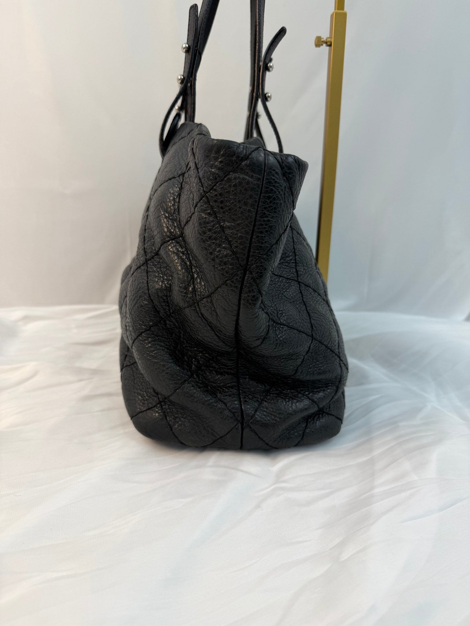 Chanel Black Calfskin On The Road Tote Bag