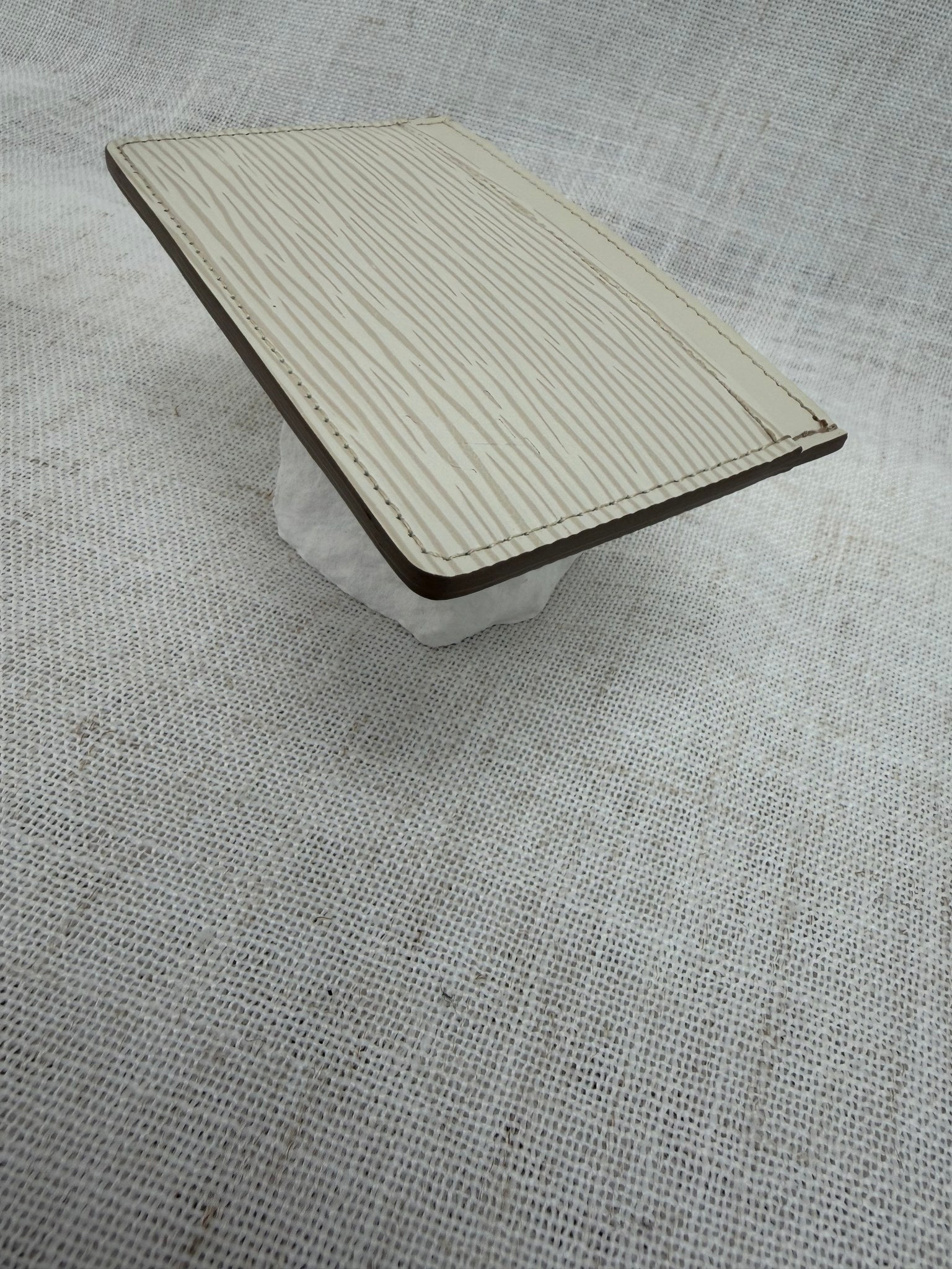 Louis Vuitton White Epi Card Holder