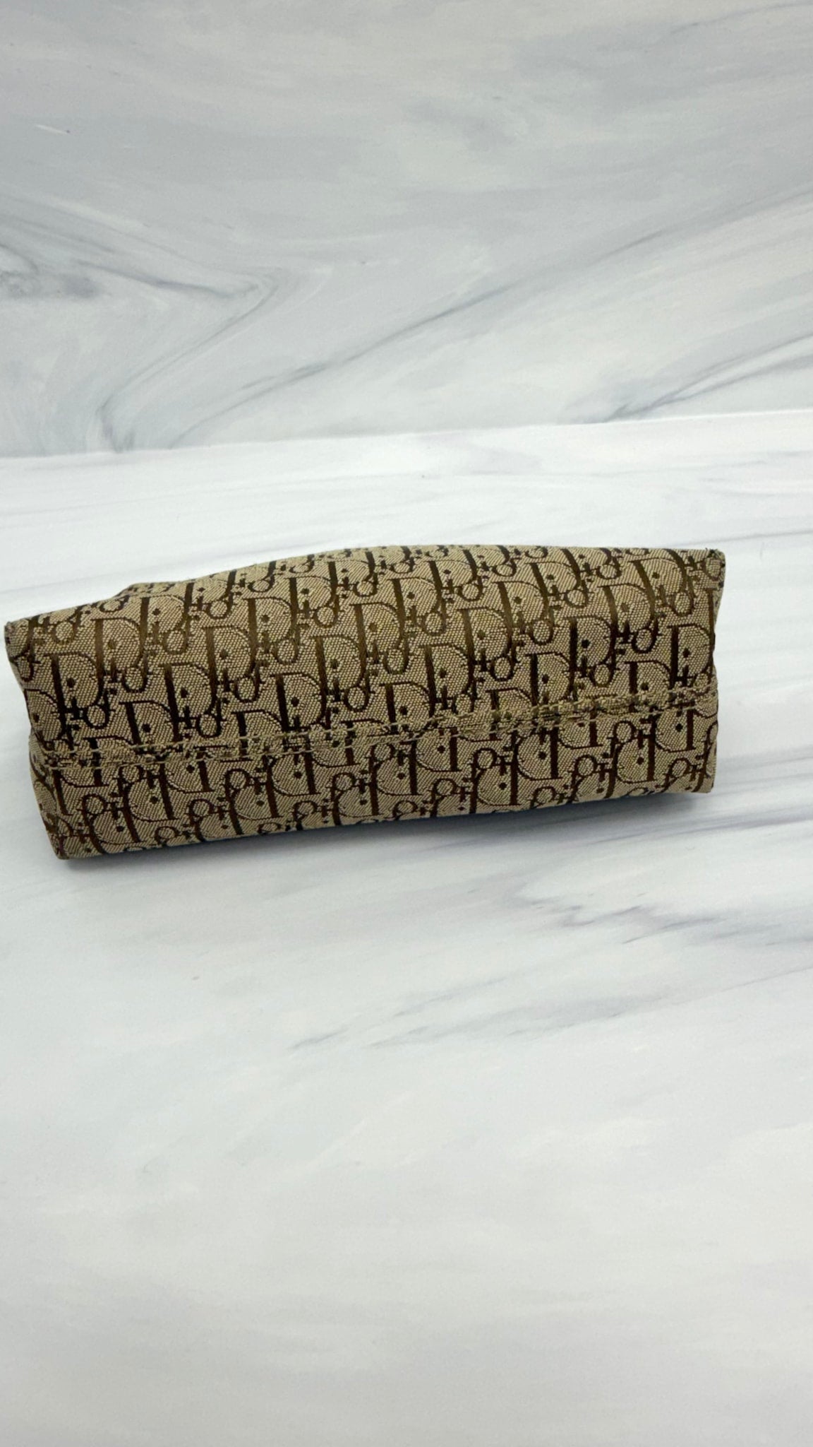 Christian Dior Brown Monogram Trotter Pouch