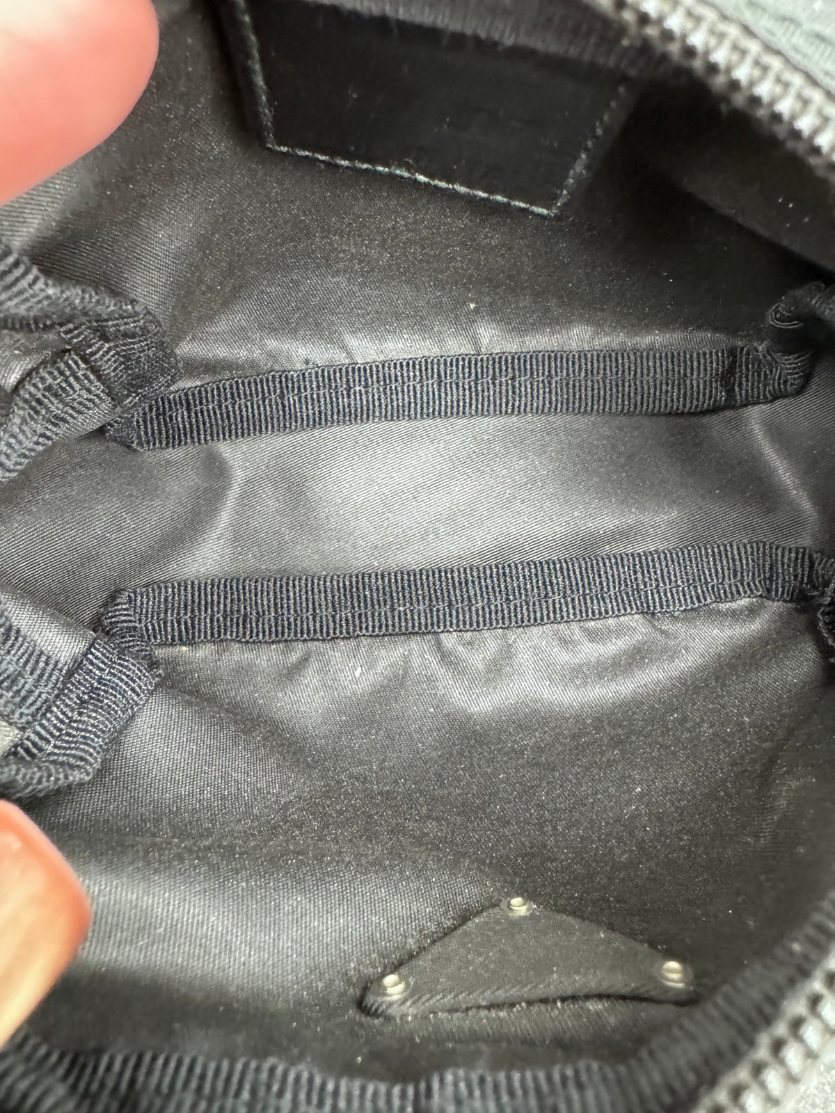 Prada Black Nylon Cosmetic Pouch