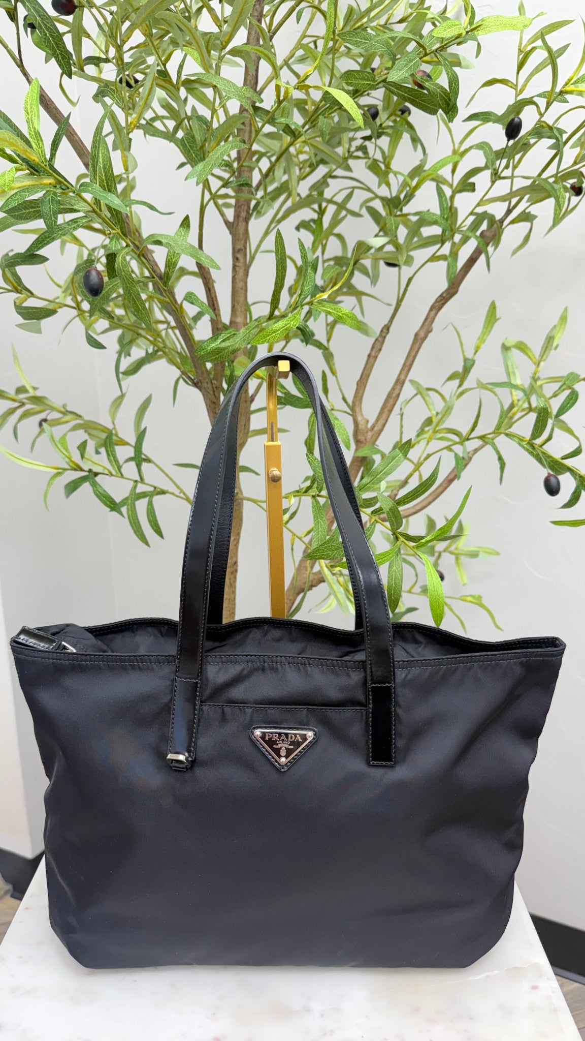 Prada Black Nylon Tote Bag