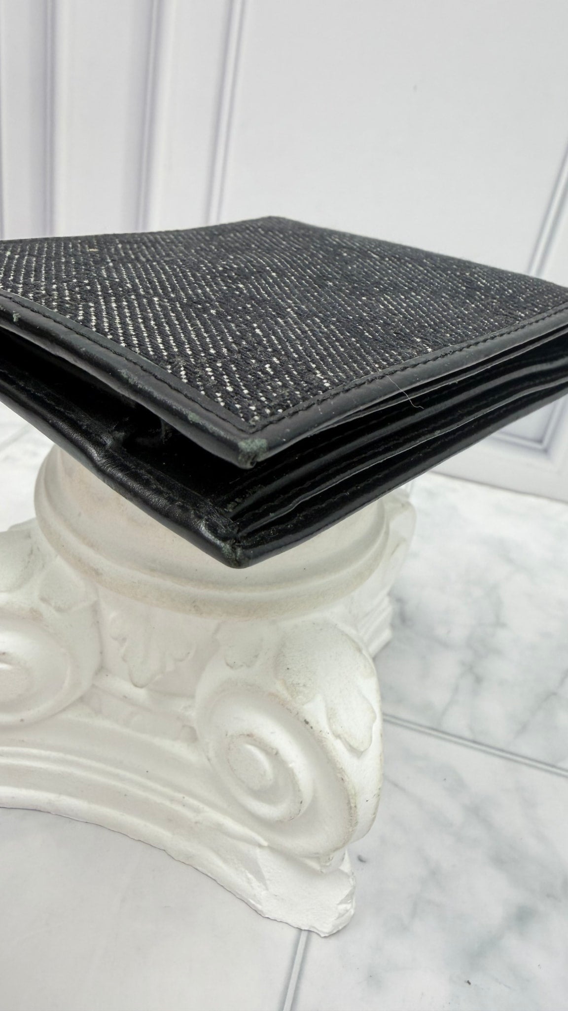 Gucci Black GG Canvas & Leather Bifold