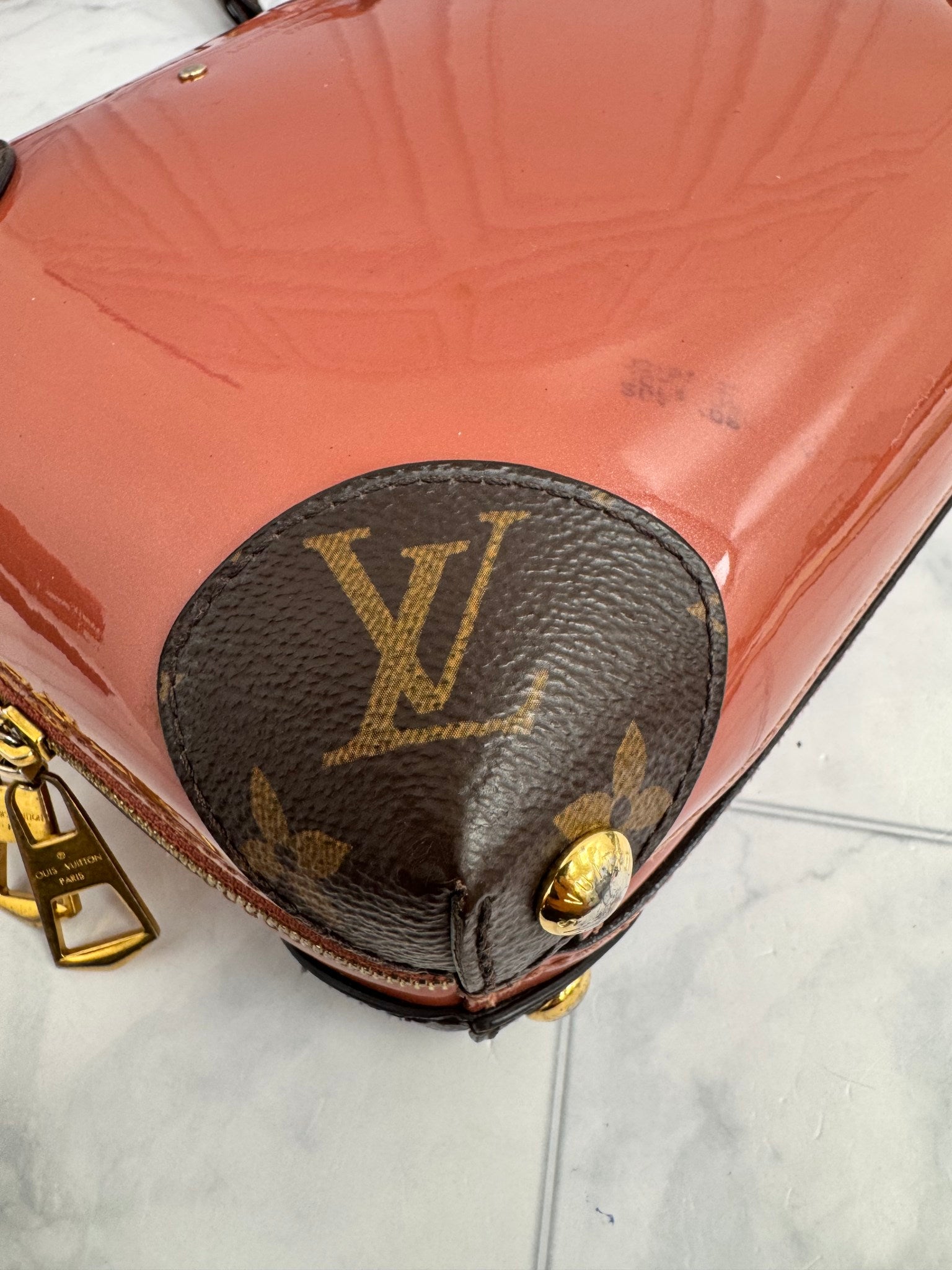 Louis Vuitton Coral Vernis Miroir Venice Bag