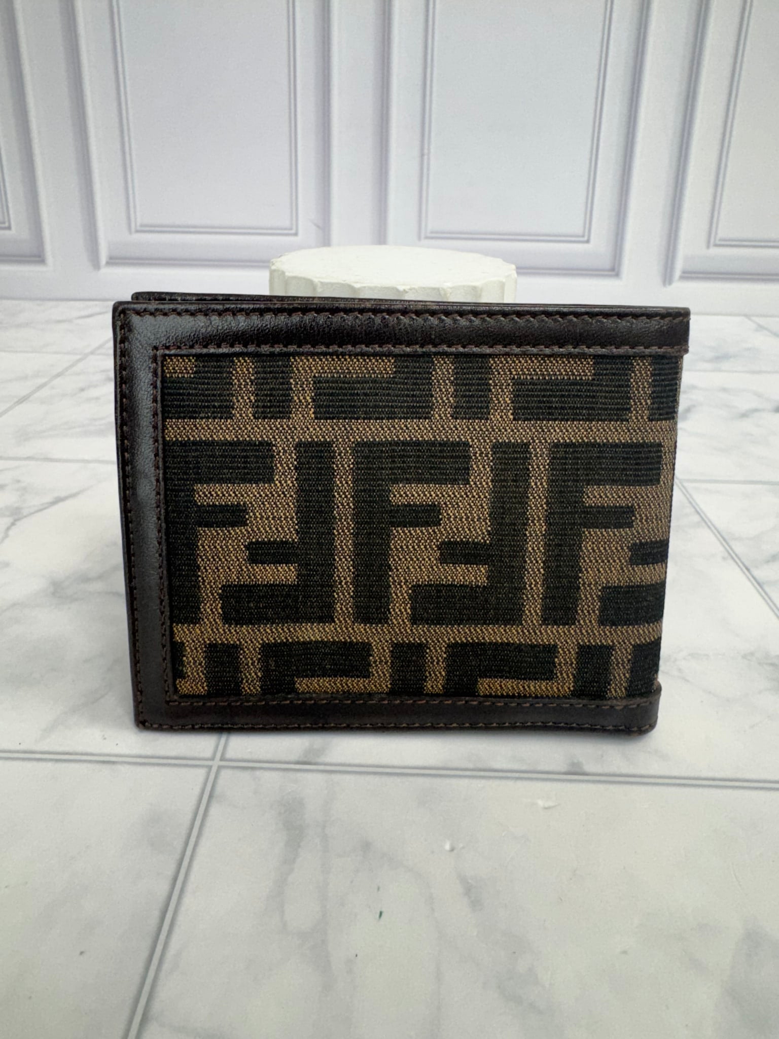Fendi Brown Zucca Canvas Bifold Wallet