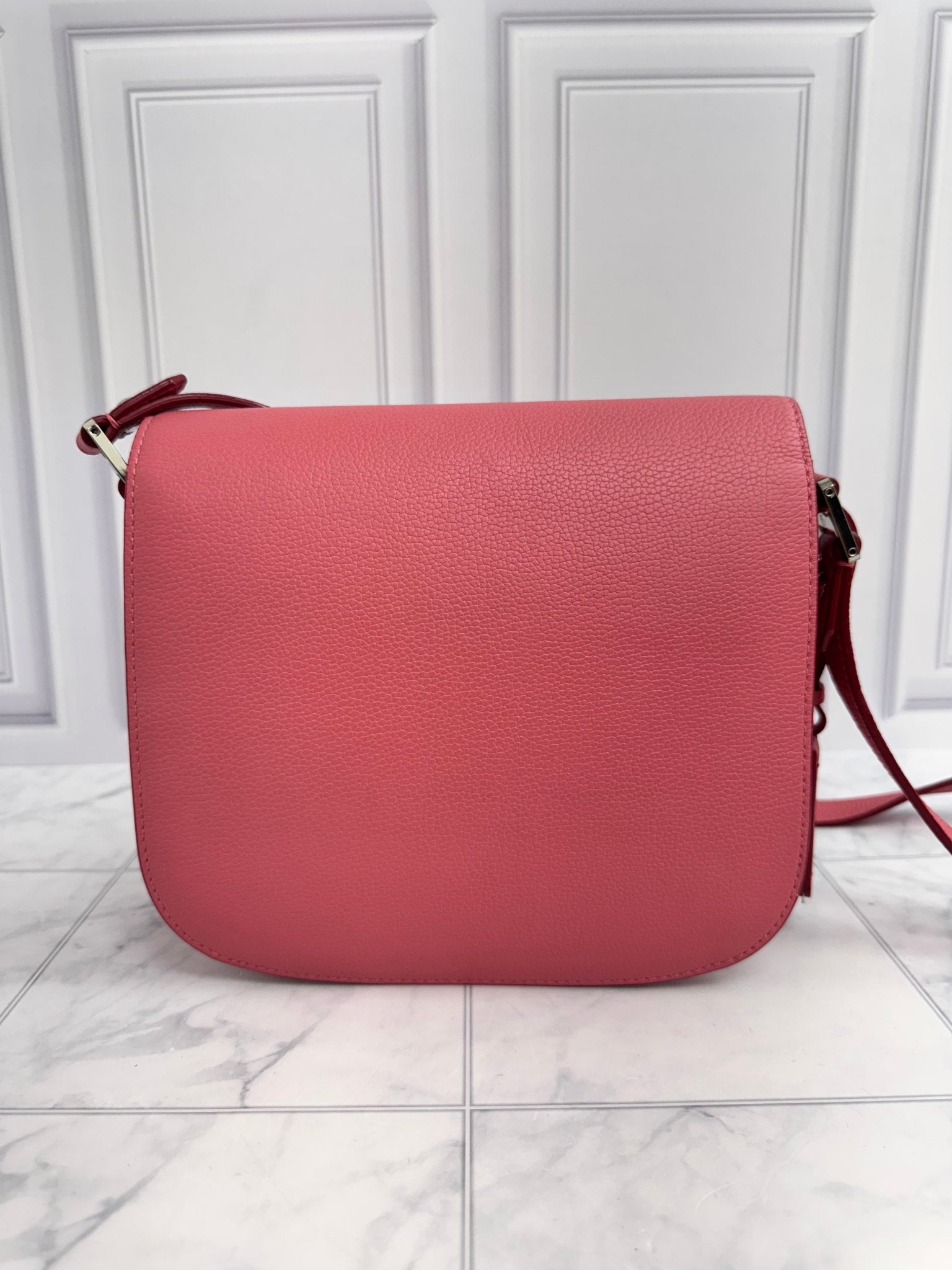 MCM Pink Leather Patricia Crossbody Bag