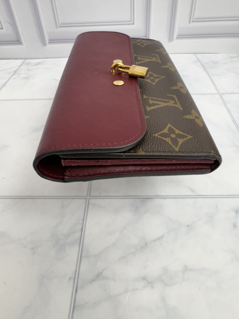 Louis Vuitton Monogram & Burgundy Portefeuille Venus Wallet