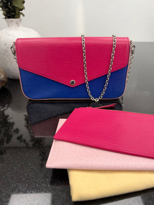 Louis Vuitton Tricolor Epi Leather Felicie Pochette