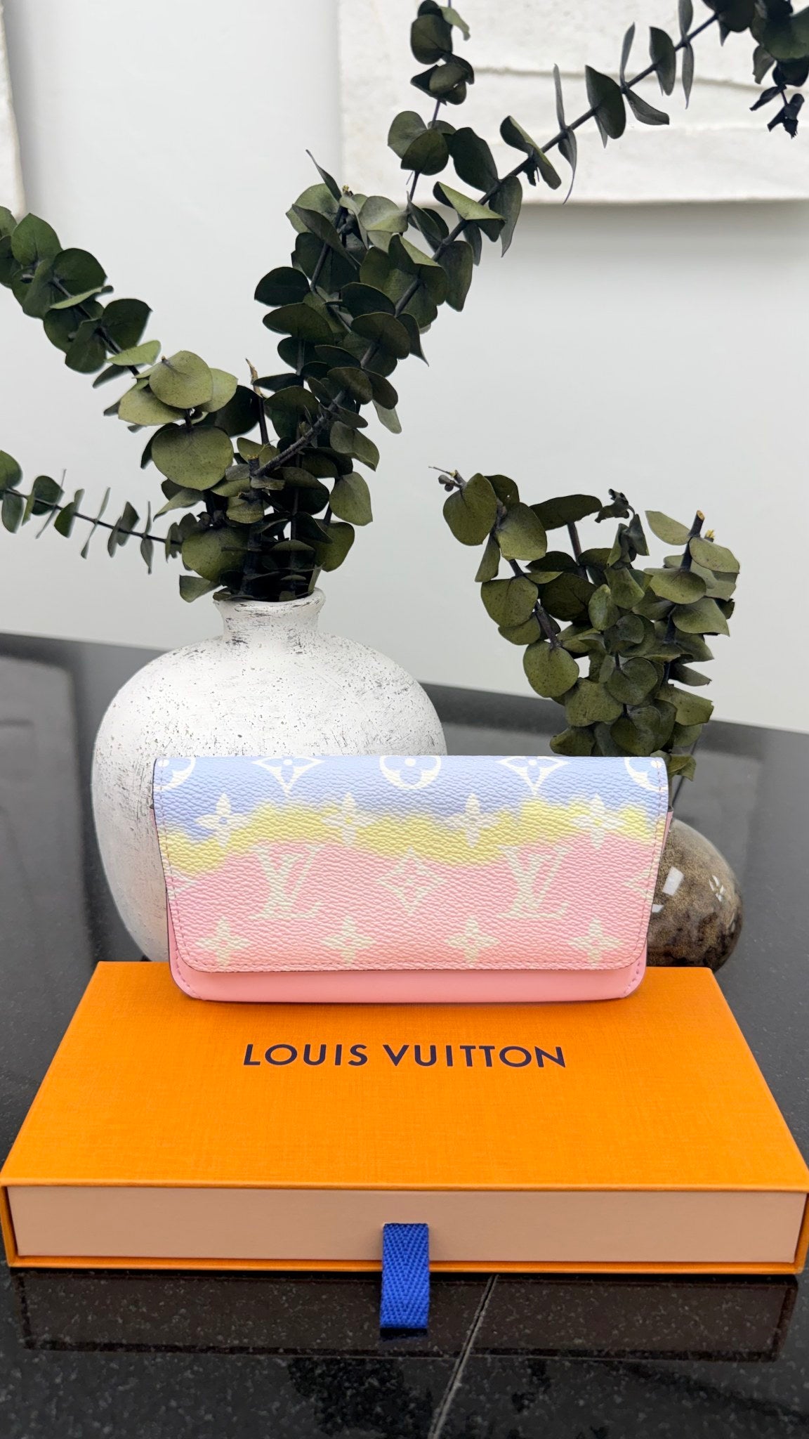 Louis Vuitton Pastel Multicolor Monogram Escale Woody Glasses Case 
